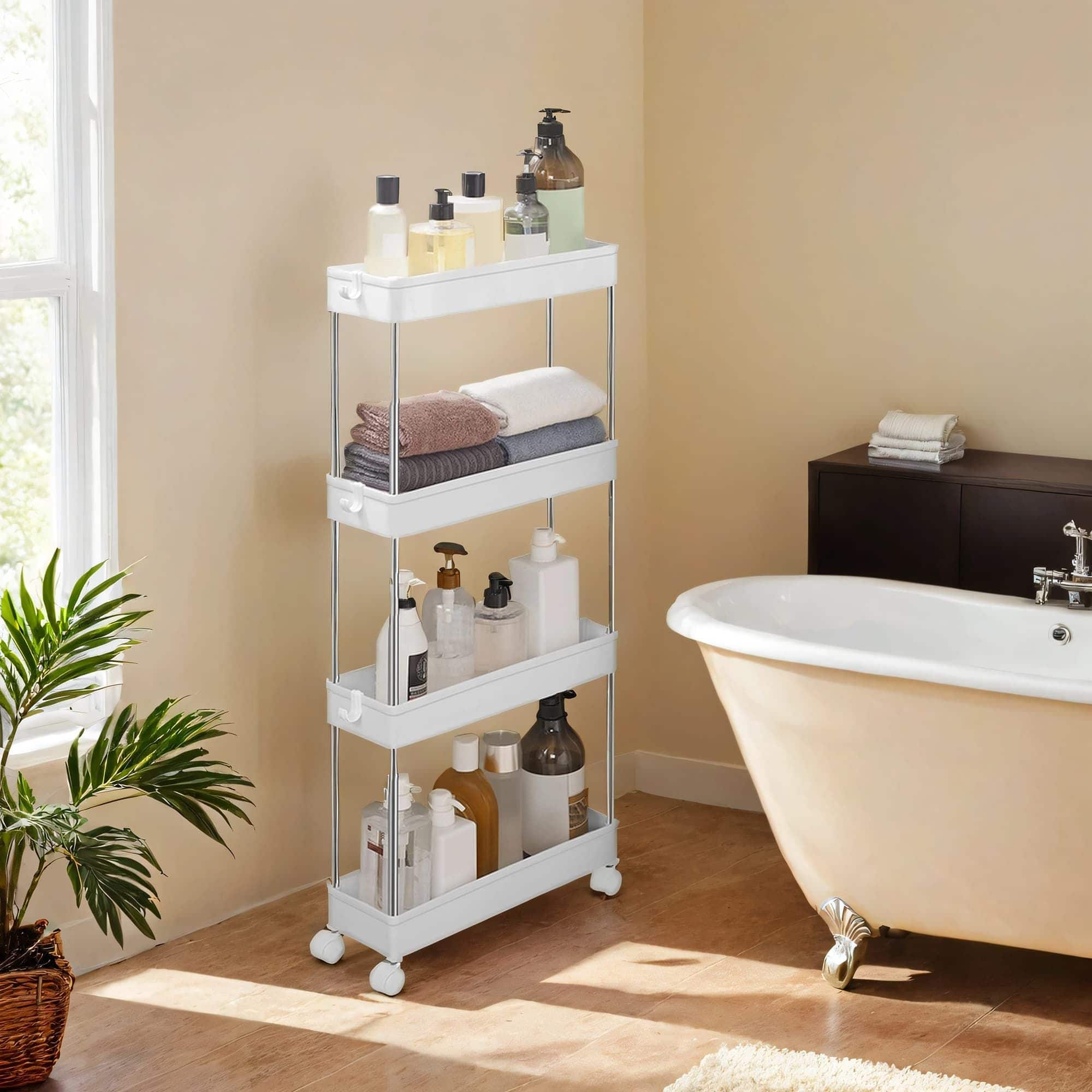 Rollwagen, Küchenwagen mit 4 Ebenen, Küchenregal