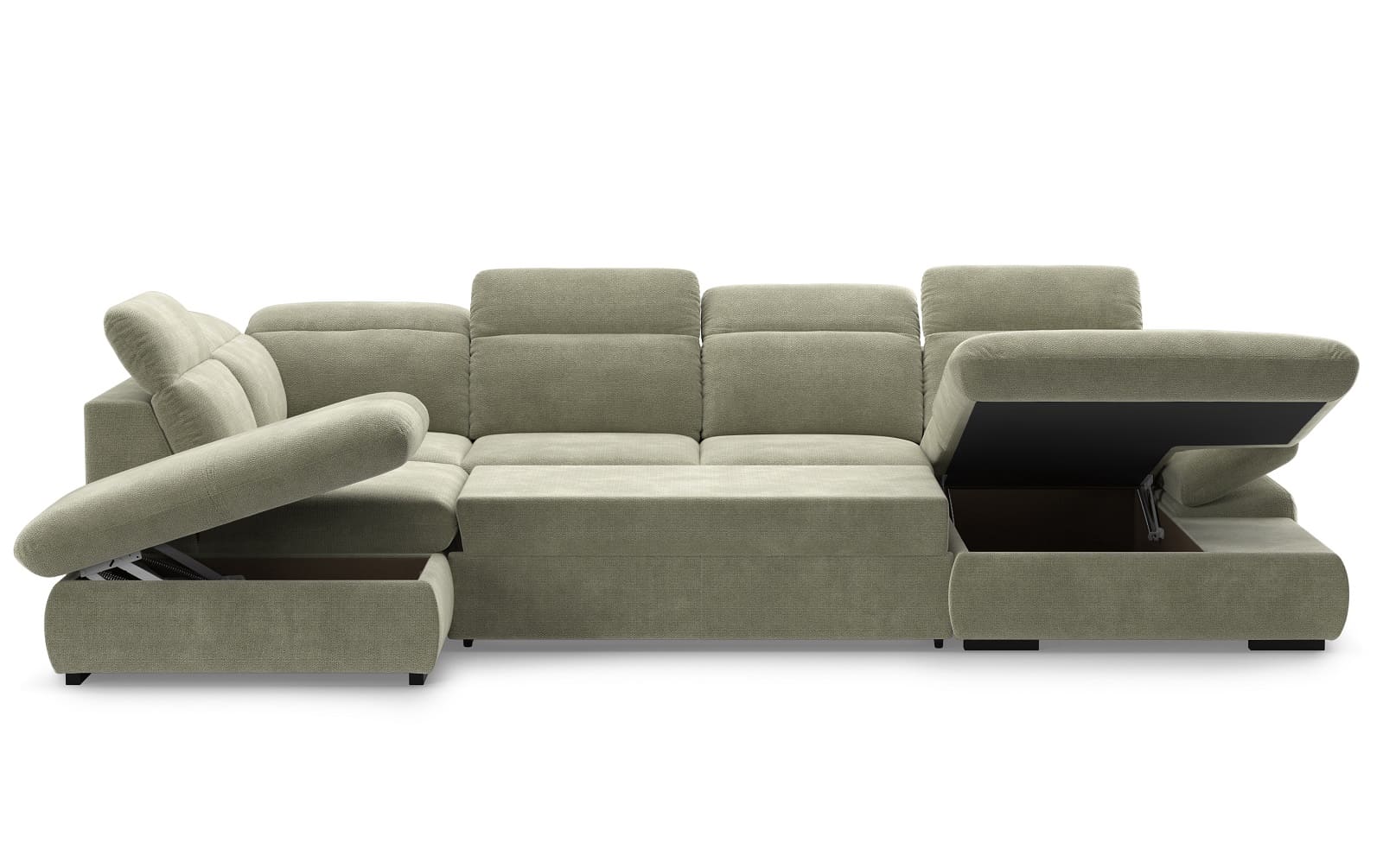 Lorena Wohnlandschaft mit Schlaffunktion und Bettkasten - Cotta Lorena Wohnlandschaft mit Schlaffunktion und Bettkasten - Cotta