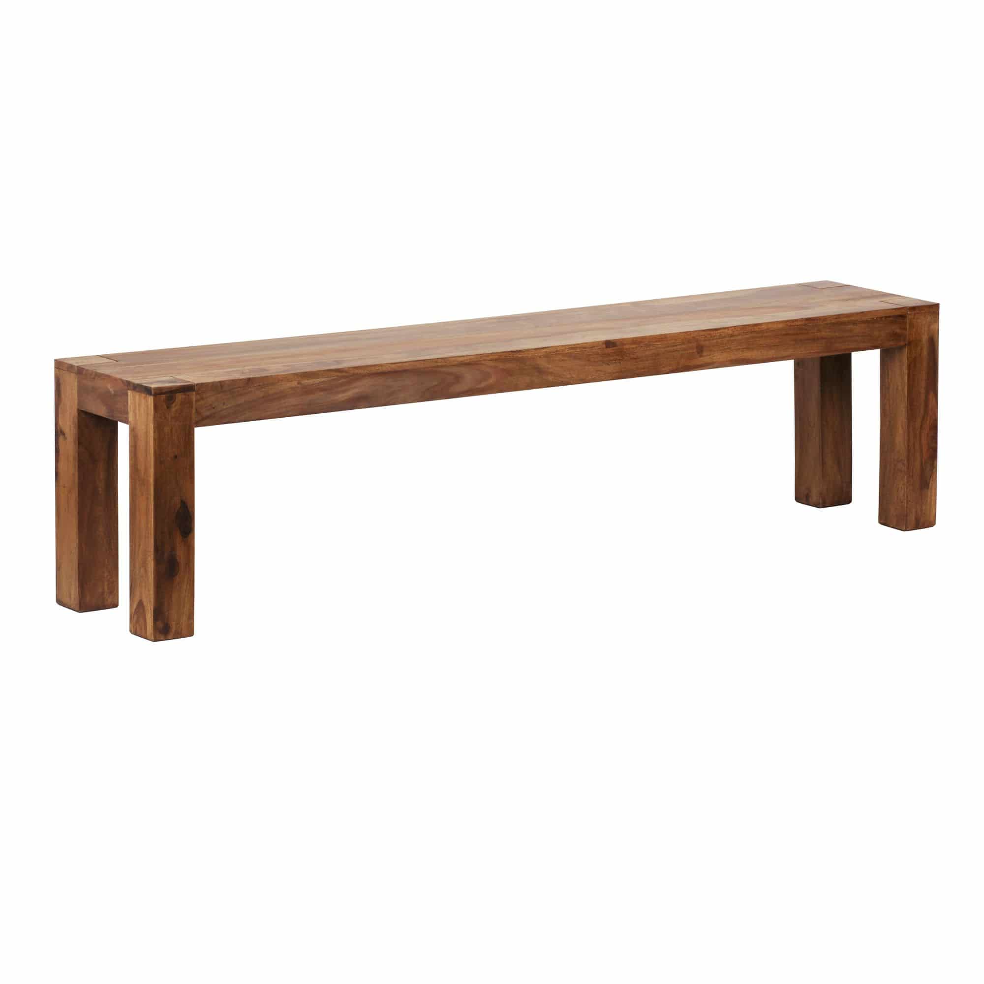 Esszimmer Sitzbank MUMBAI Massiv-Holz Sheesham 180 x 45 x 35 cm Holz-Bank Natur-Produkt Küchenbank im Landhaus-Stil Esszimmer Sitzbank MUMBAI Massiv-Holz Sheesham 180 x 45 x 35 cm Holz-Bank Natur-Produkt Küchenbank im Landhaus-Stil