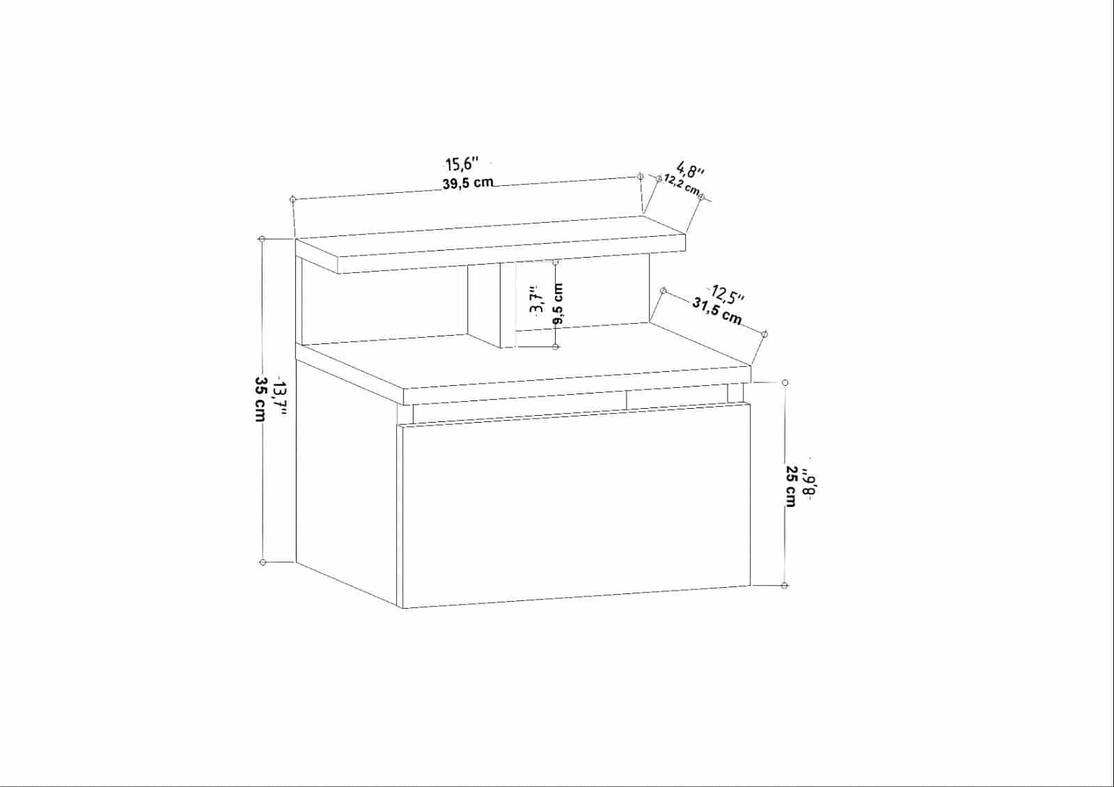 Alice - weiß - Nachttisch Alice - weiß - Nachttisch