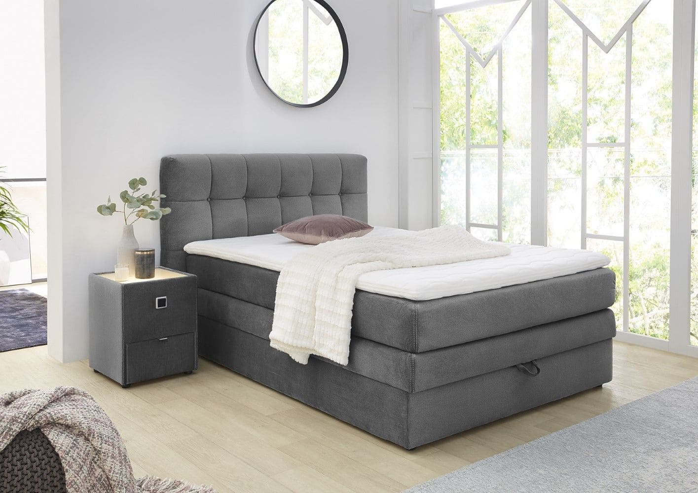 Boxspringbett Amy 140x200 & 180x200 mit Bettkasten – Jockenhöfer Boxspringbett Amy 140x200 & 180x200 mit Bettkasten – Jockenhöfer