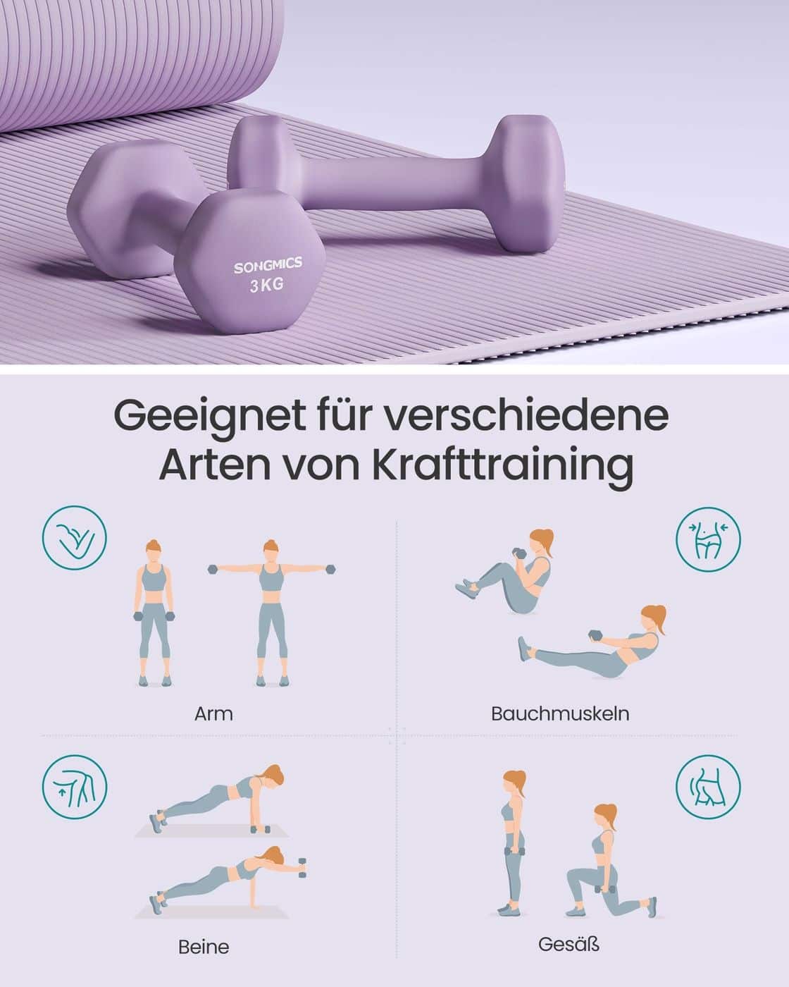 Kurzhantel Set mit Hantelständer