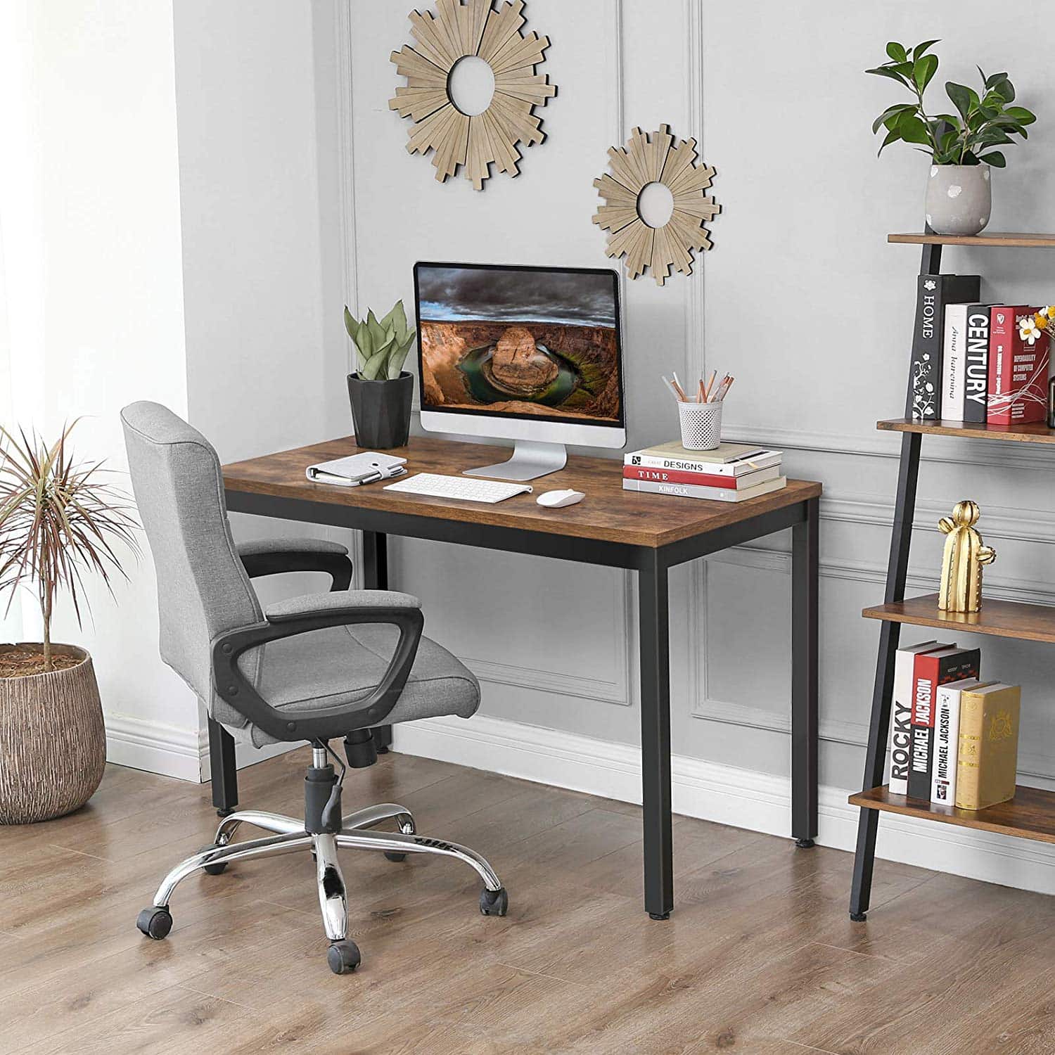 Metal-Frame-Computer-Desk-LWD64X-4DYhlAiSkyAVtC Schlichter Schreibtisch Industrie-Design