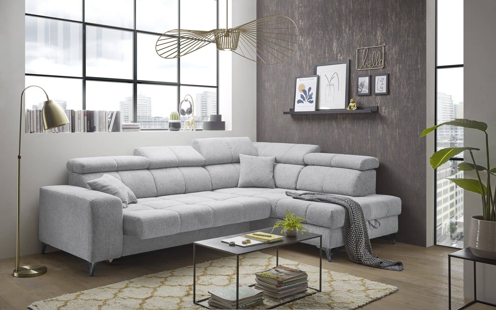 Ecksofa mit elektronischer Wallaway-Funktion - Sydney Ecksofa mit elektronischer Wallaway-Funktion - Sydney