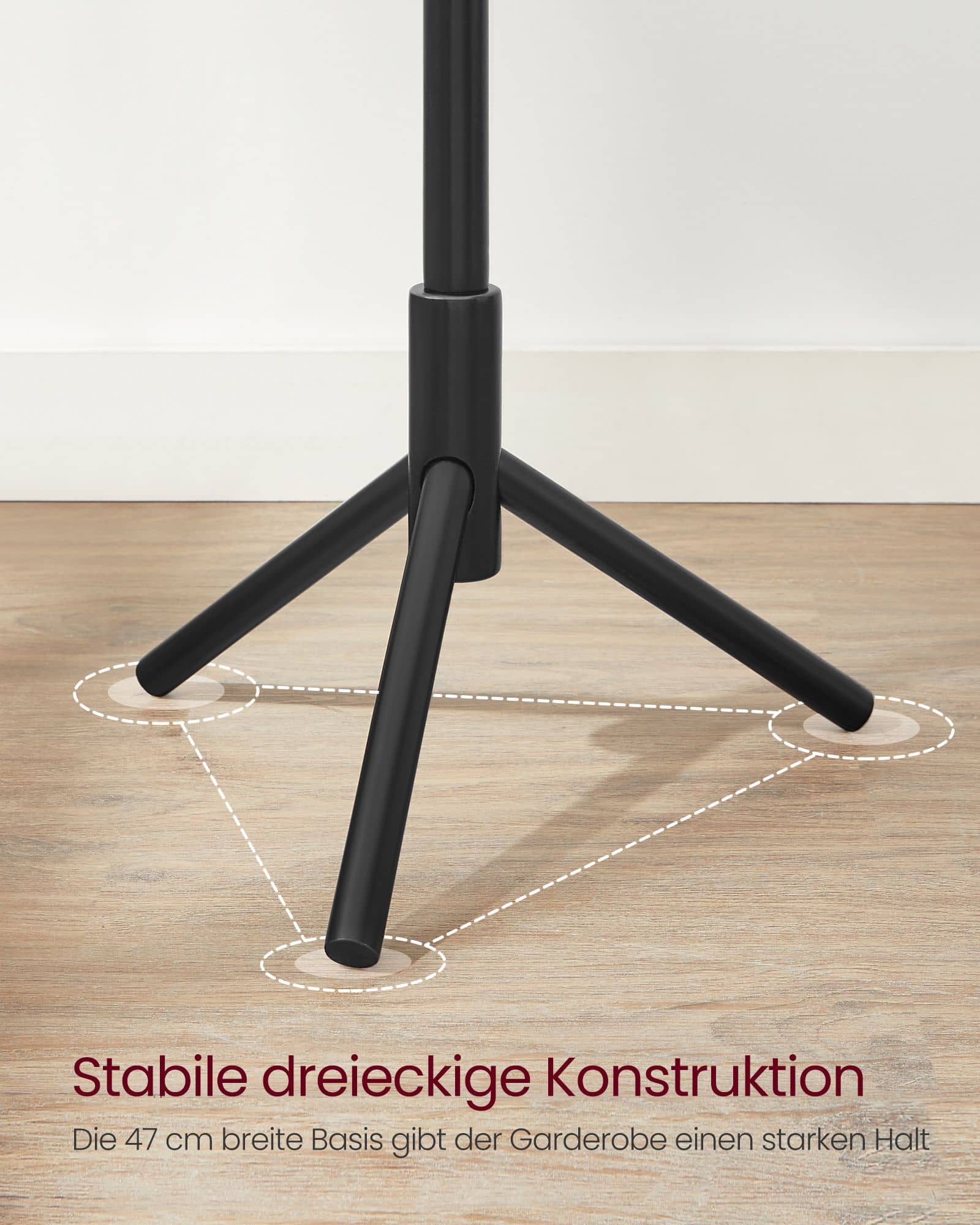 Garderobenständer schwarz-RCR004B01 Garderobenständer schwarz-RCR004B01