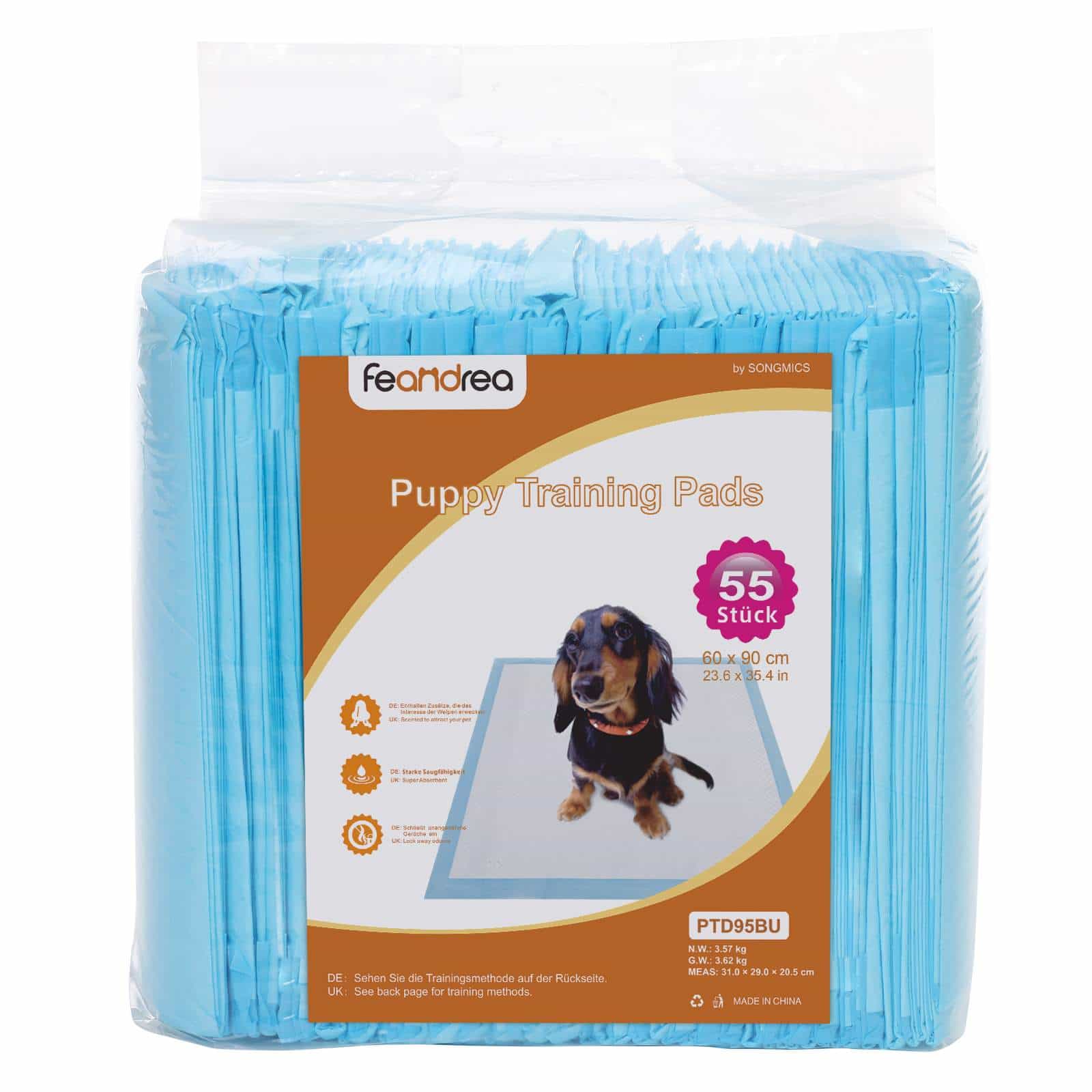 Welpen-Hygienepads 60 x 90 cm 55 Stk-PTD95BU Welpen-Hygienepads 60 x 90 cm 55 Stk-PTD95BU