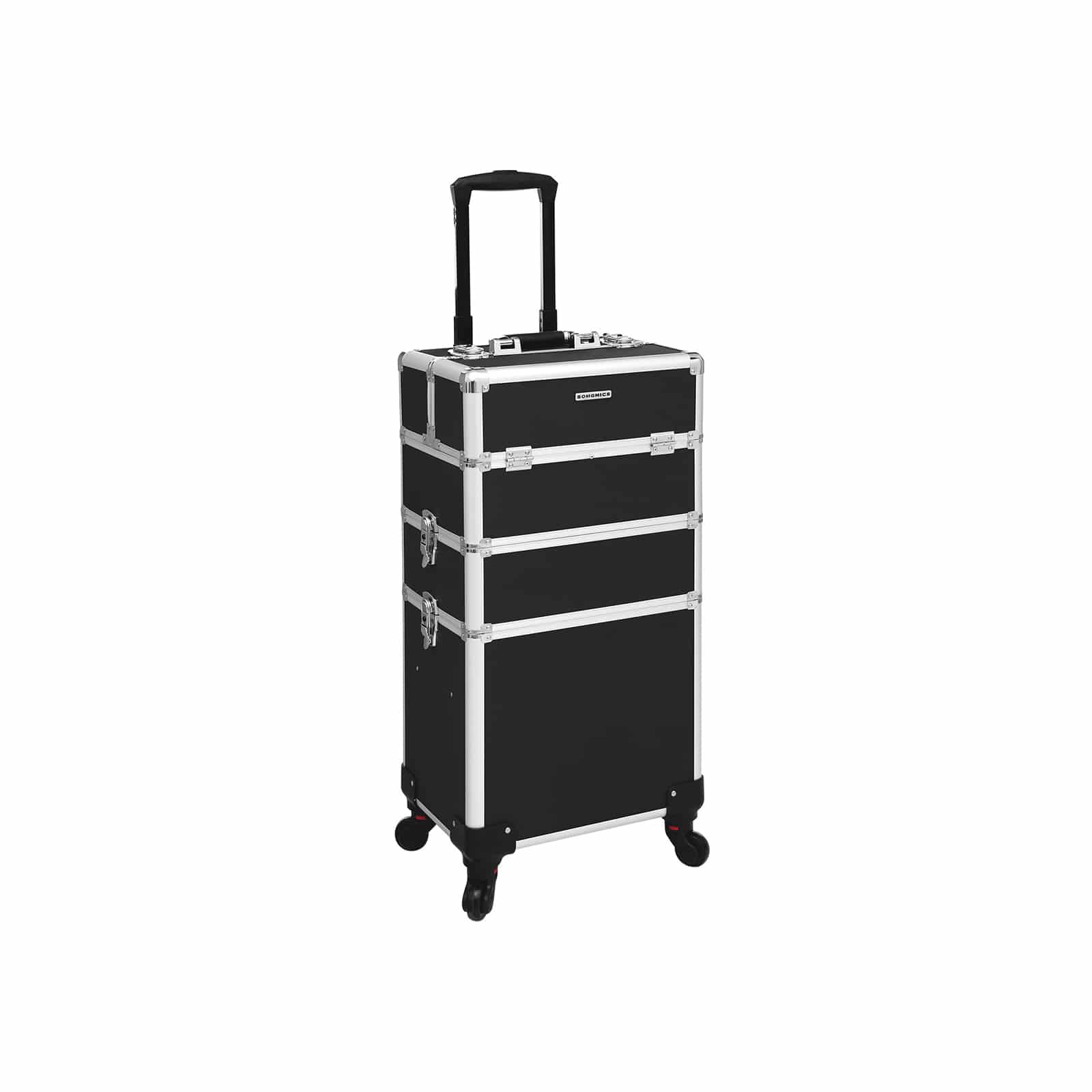 3-in-1 Kosmetik-Trolley Schwarz-JHZ01B
