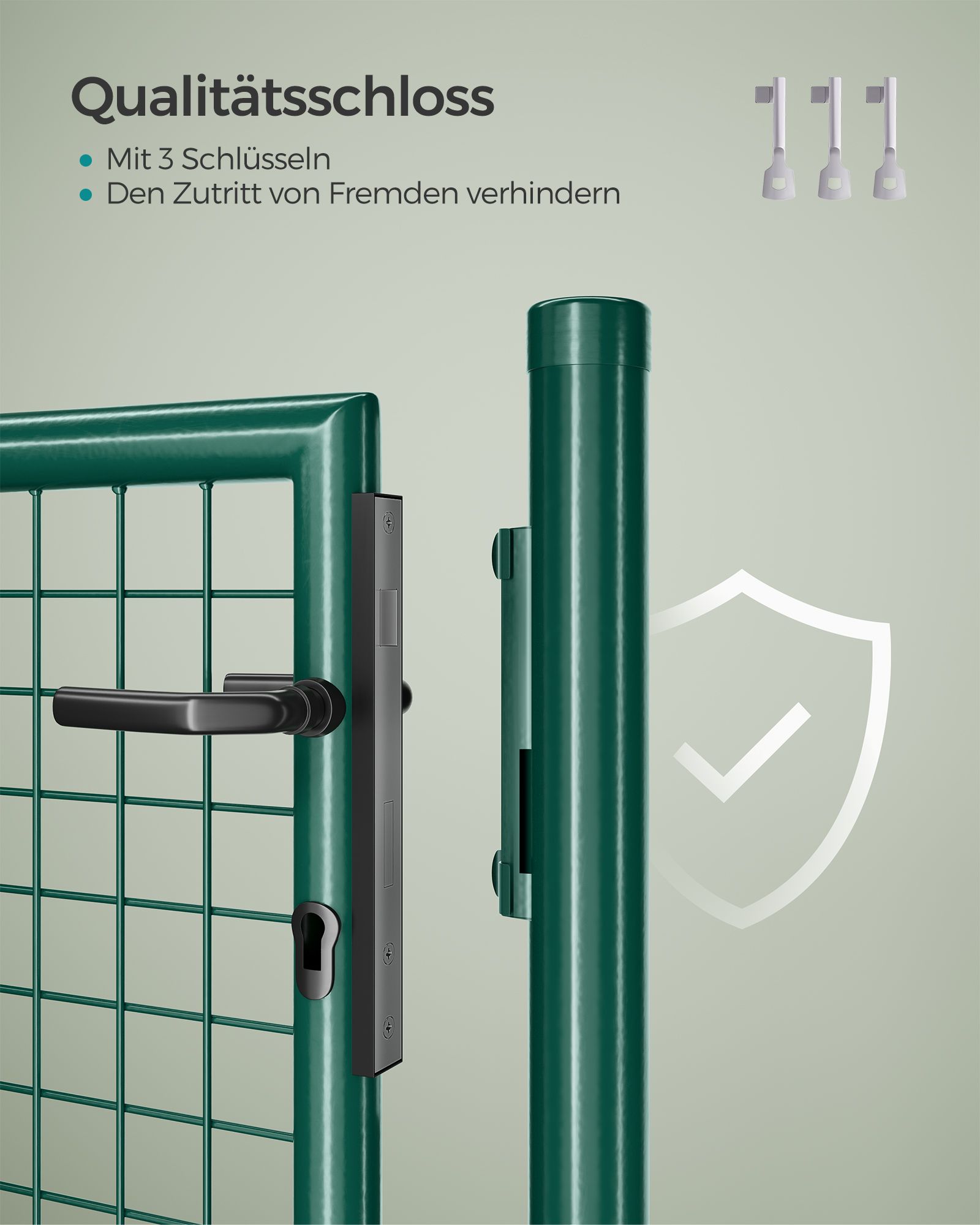Gartentor aus verzinktem Stahl-B34GGD150G01 Gartentor aus verzinktem Stahl-B34GGD150G01