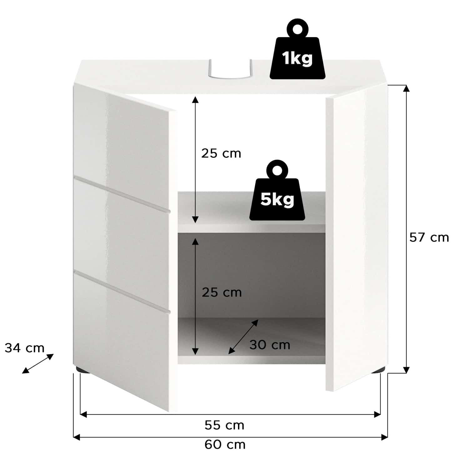 Vira Waschbeckenunterschrank