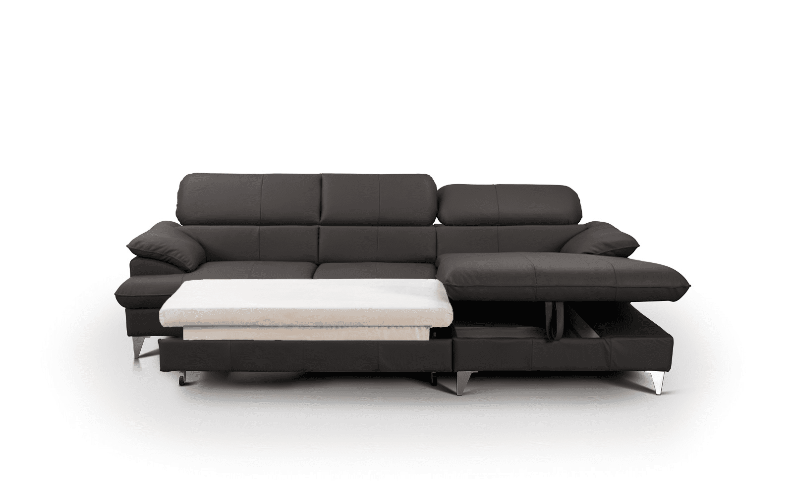 David Ecksofa Echtleder – Schlafsofa mit Bettkasten David Ecksofa Echtleder – Schlafsofa mit Bettkasten