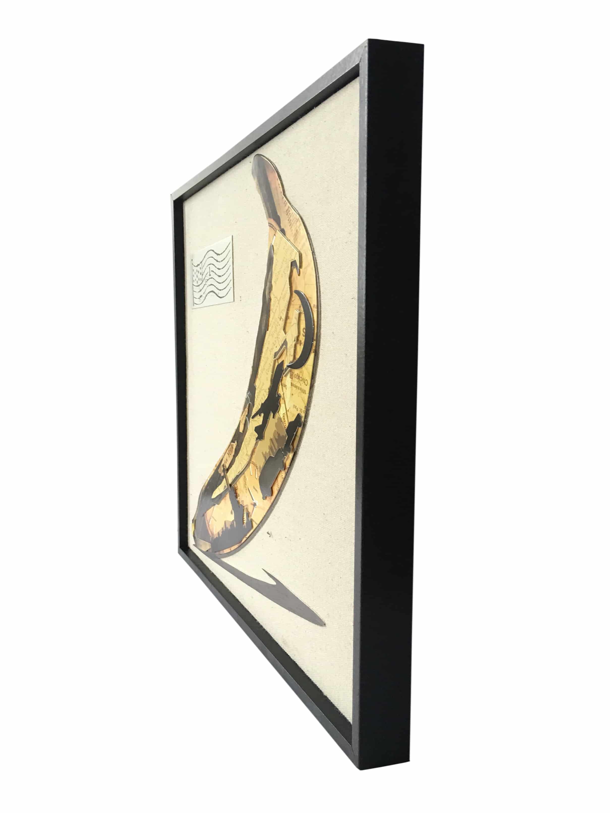 Papier Wandbild Banana 42cm x 42cm