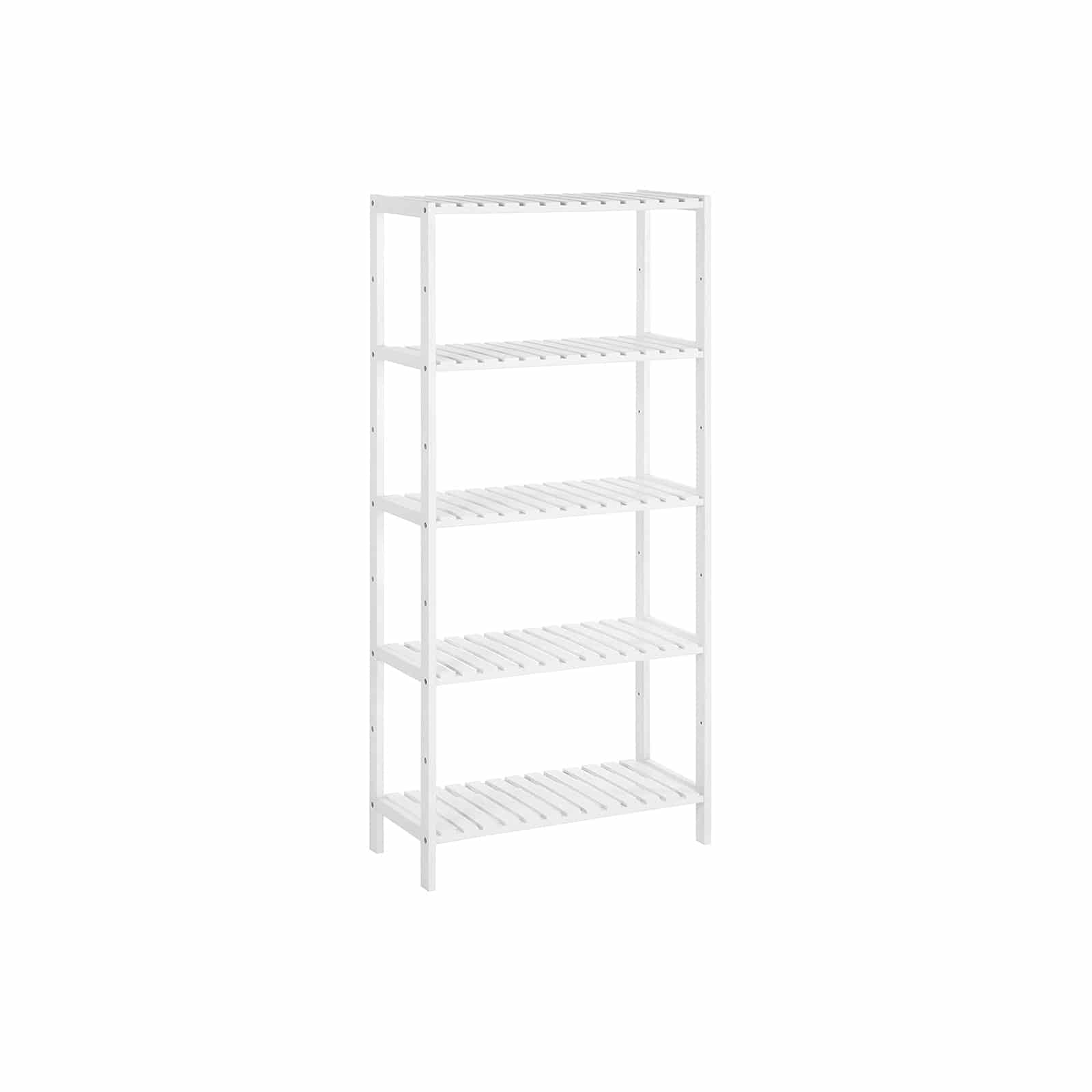 Badezimmerregal mit 5 Ebenen-BCB35WT Badezimmerregal mit 5 Ebenen-BCB35WT