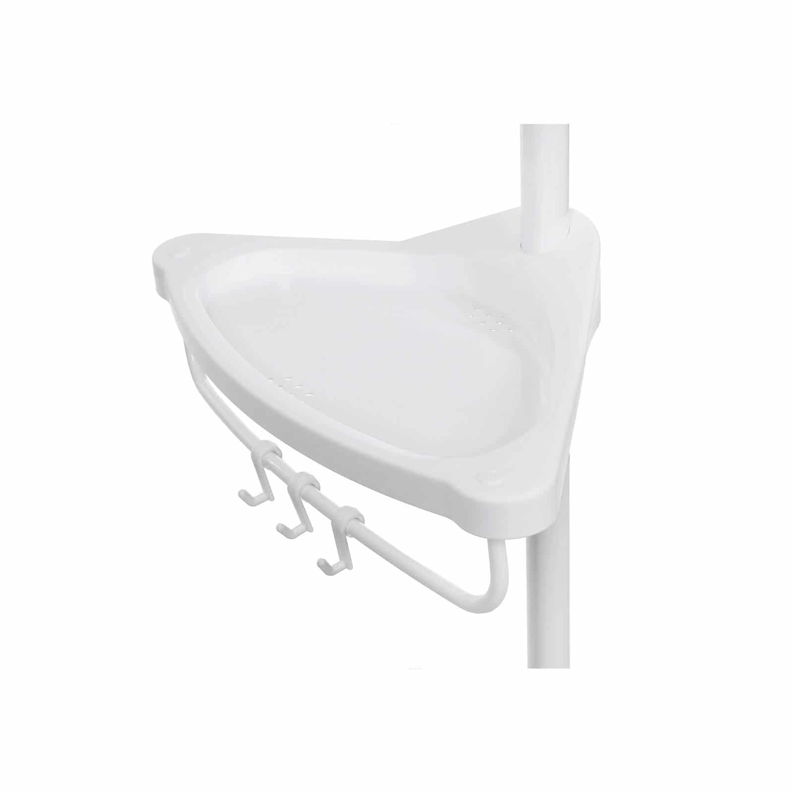 Duschregal 85-305 cm Weiß-B34BCB001A Duschregal 85-305 cm Weiß-B34BCB001A