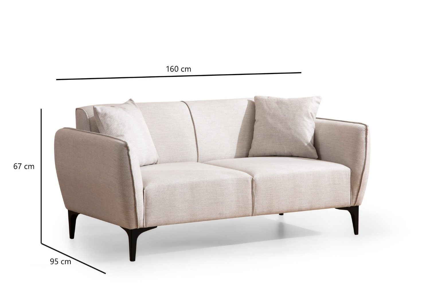 2-Sitzer-Sofa Belissimo – Mikrofaser | verschieden Farben wählbar 2-Sitzer-Sofa Belissimo – Mikrofaser | verschieden Farben wählbar