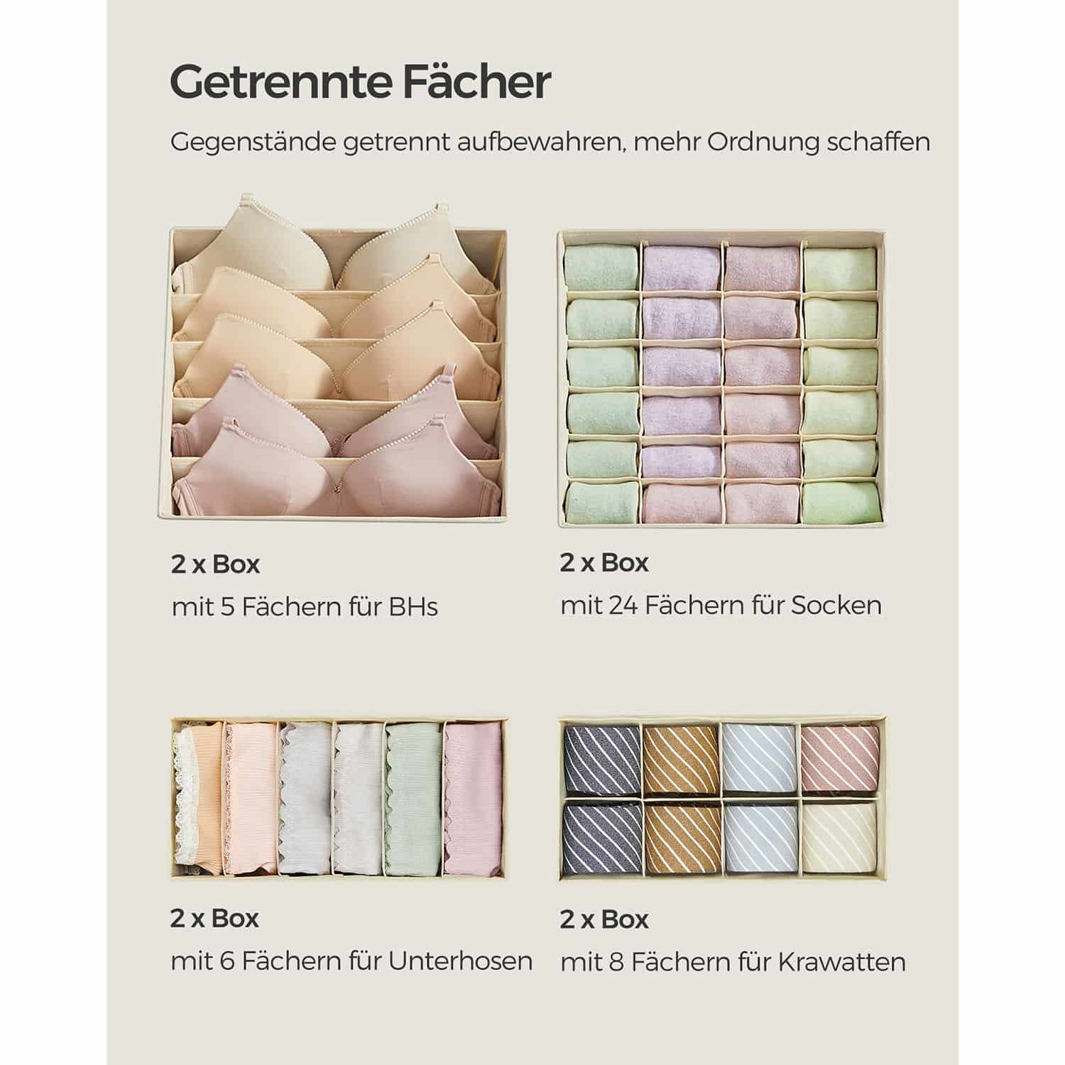 Unterwäsche-Organizer 8er Set-RUS008M01 Unterwäsche-Organizer 8er Set-RUS008M01