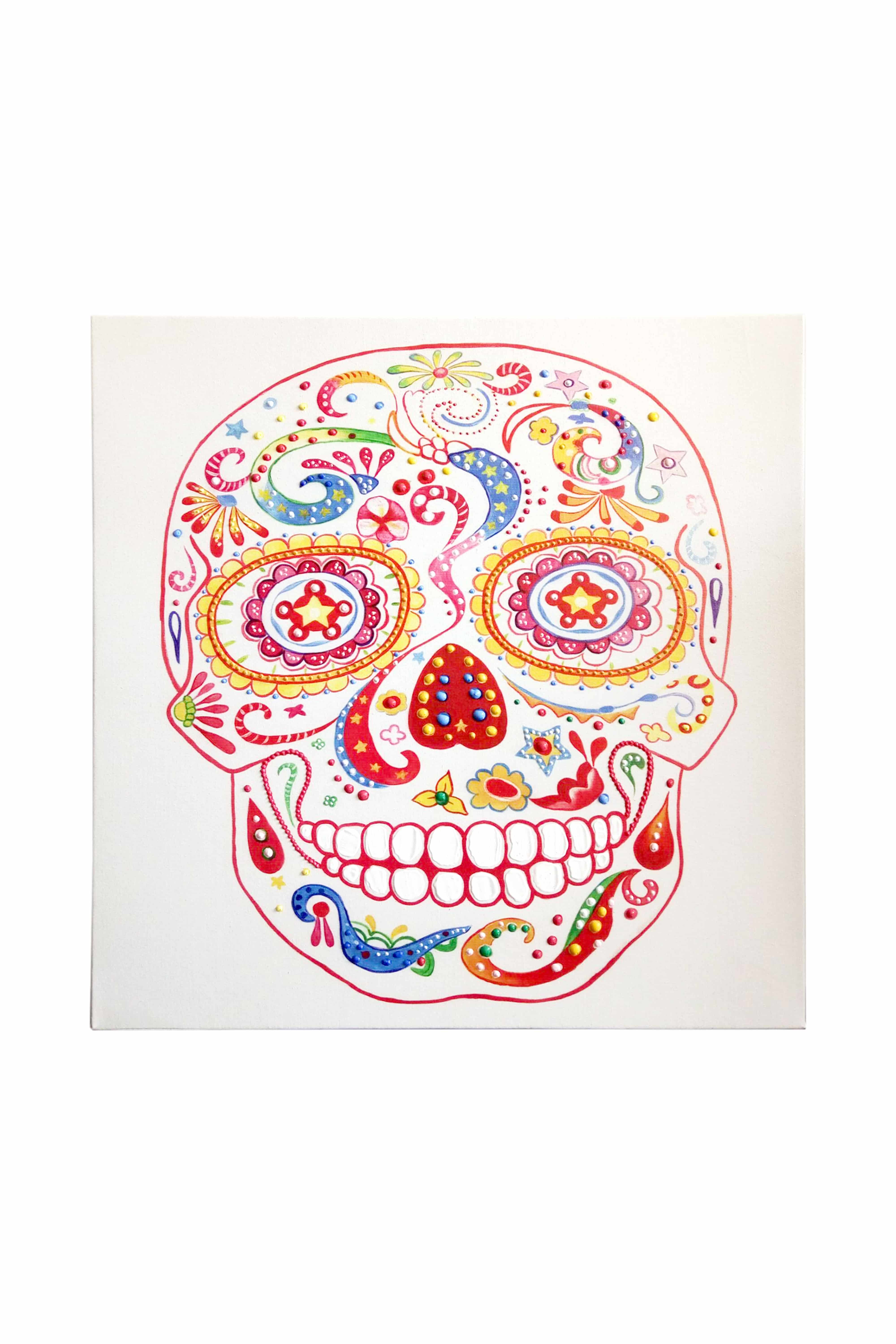 Öl-Wandbild Totenkopf 90cm x 90cm Öl-Wandbild Totenkopf 90cm x 90cm