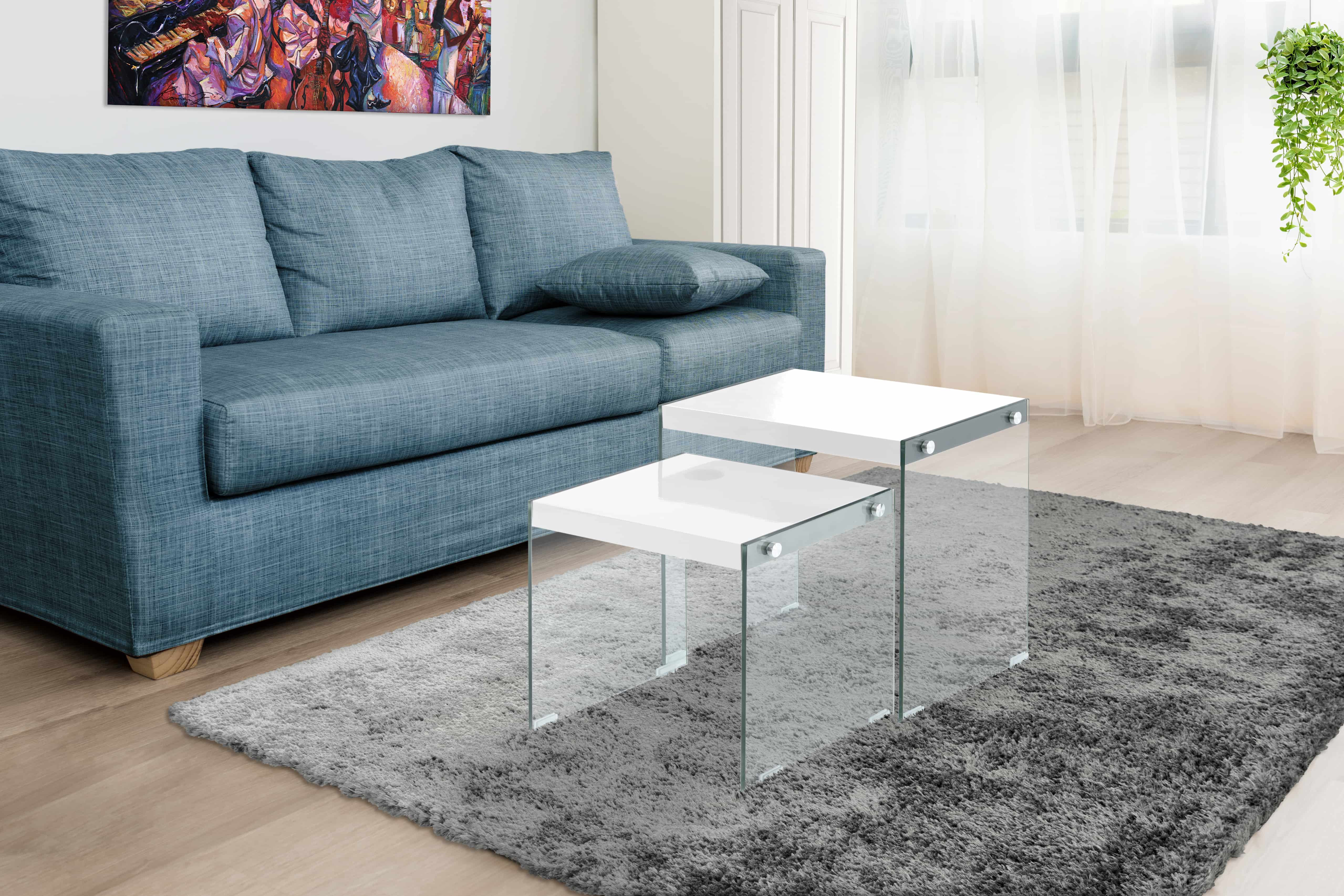 Beistelltisch 2er-Set Elementary 125 Weiß Beistelltisch 2er-Set Elementary 125 Weiß