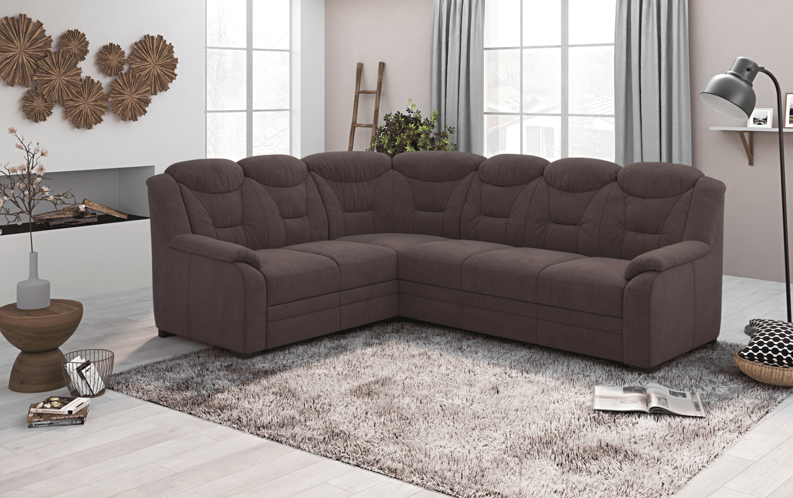 Ecksofa Marcus - New York - mit Schlaffunktion & Bettkasten - Cotta