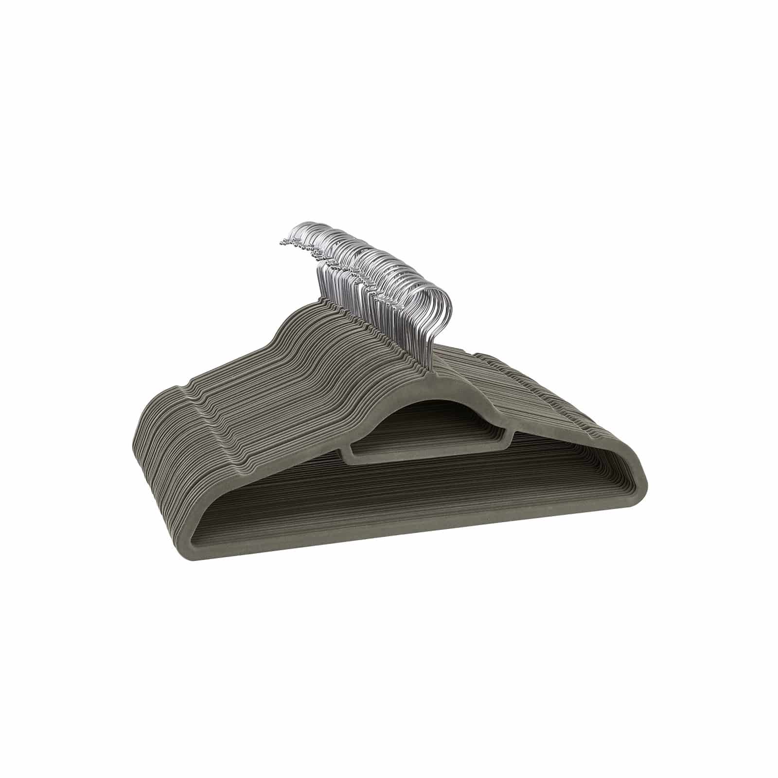Kleiderbügel Samt 20 Stück Grau-CRF20V Kleiderbügel Samt 20 Stück Grau-CRF20V