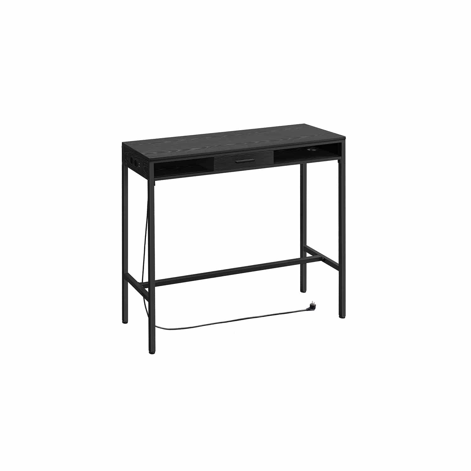 Bartisch mit Schublade 40 x 120 x 104,6 cm ebenholzschwarz Bartisch mit Schublade 40 x 120 x 104,6 cm ebenholzschwarz