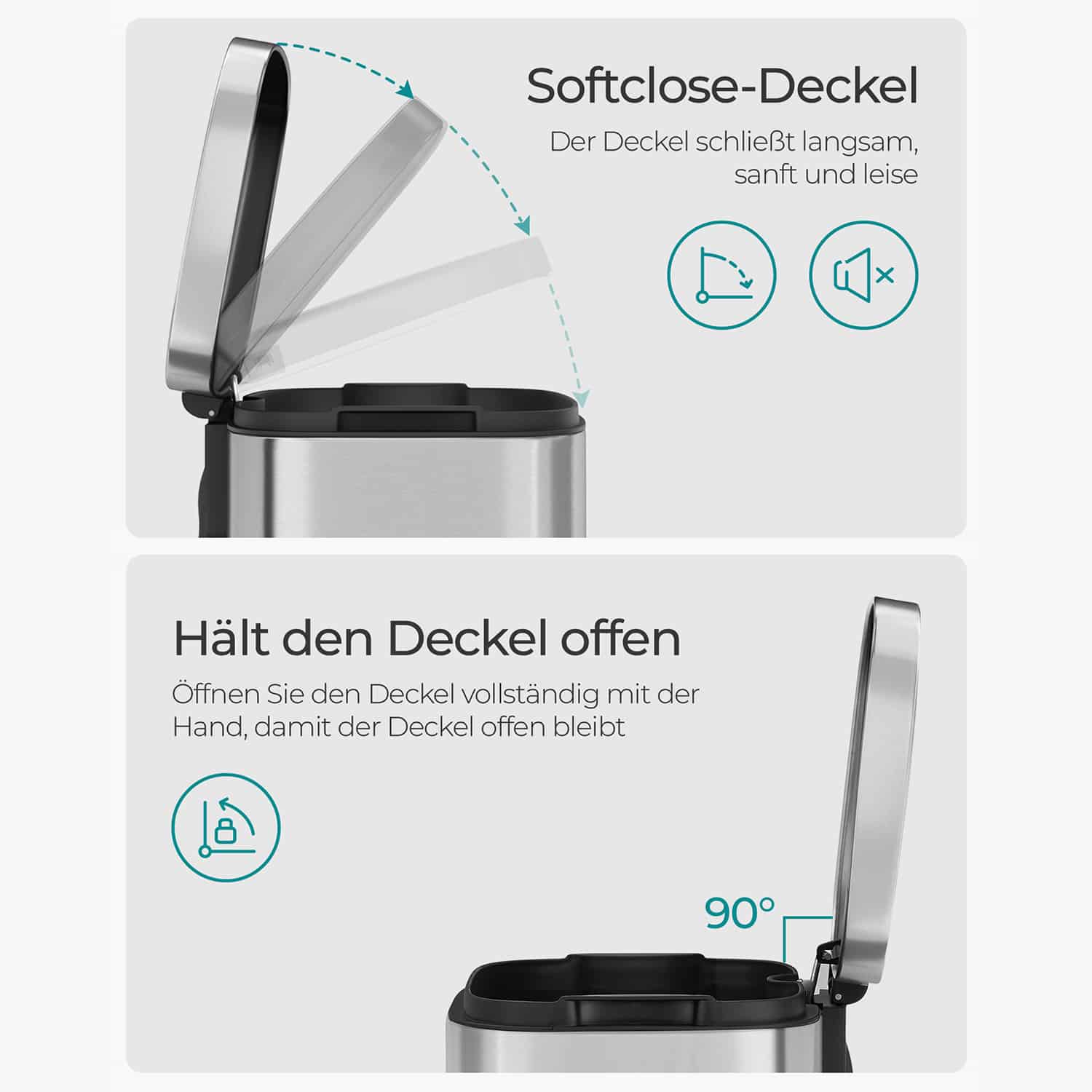 Mülleimer 30 L Edelstahl-LTB03NL Mülleimer 30 L Edelstahl-LTB03NL