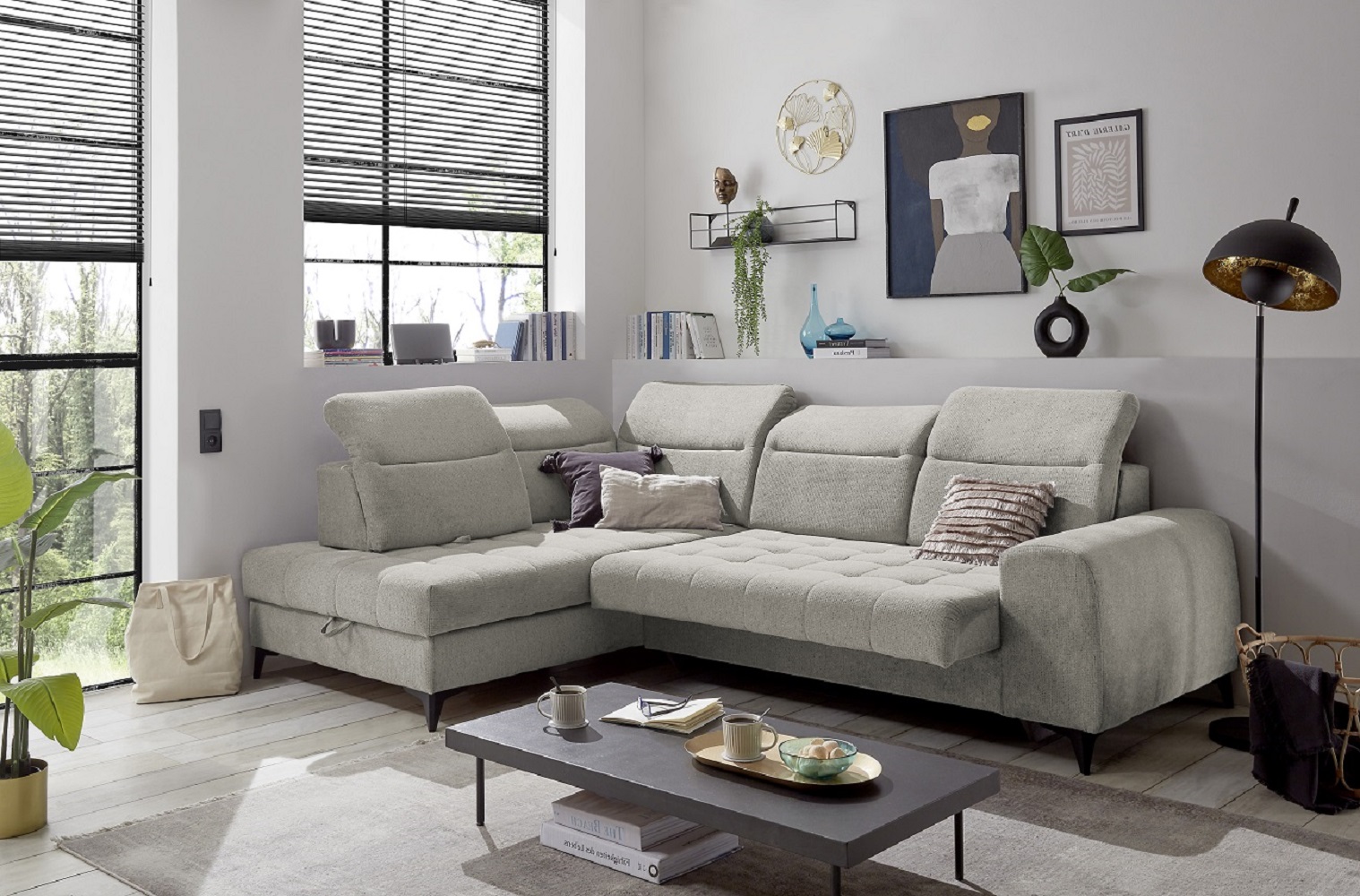 Rockdale – Das Ecksofa mit elektrischer Sitztiefenverstellung und modernem Komfort