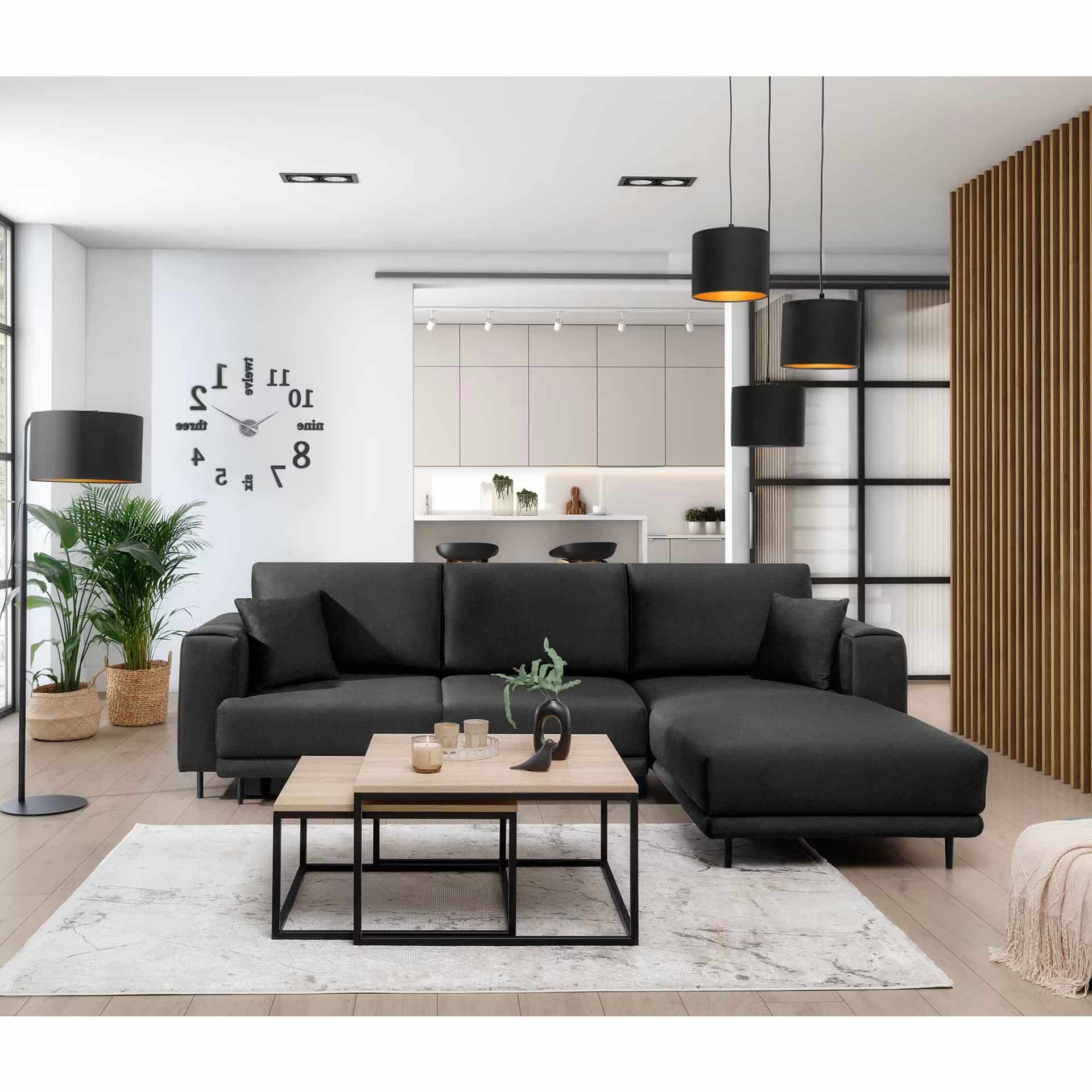 Ecksofa Baria – Schlaffunktion, Stauraum und pflegeleichter Stoff Ecksofa Baria – Schlaffunktion, Stauraum und pflegeleichter Stoff