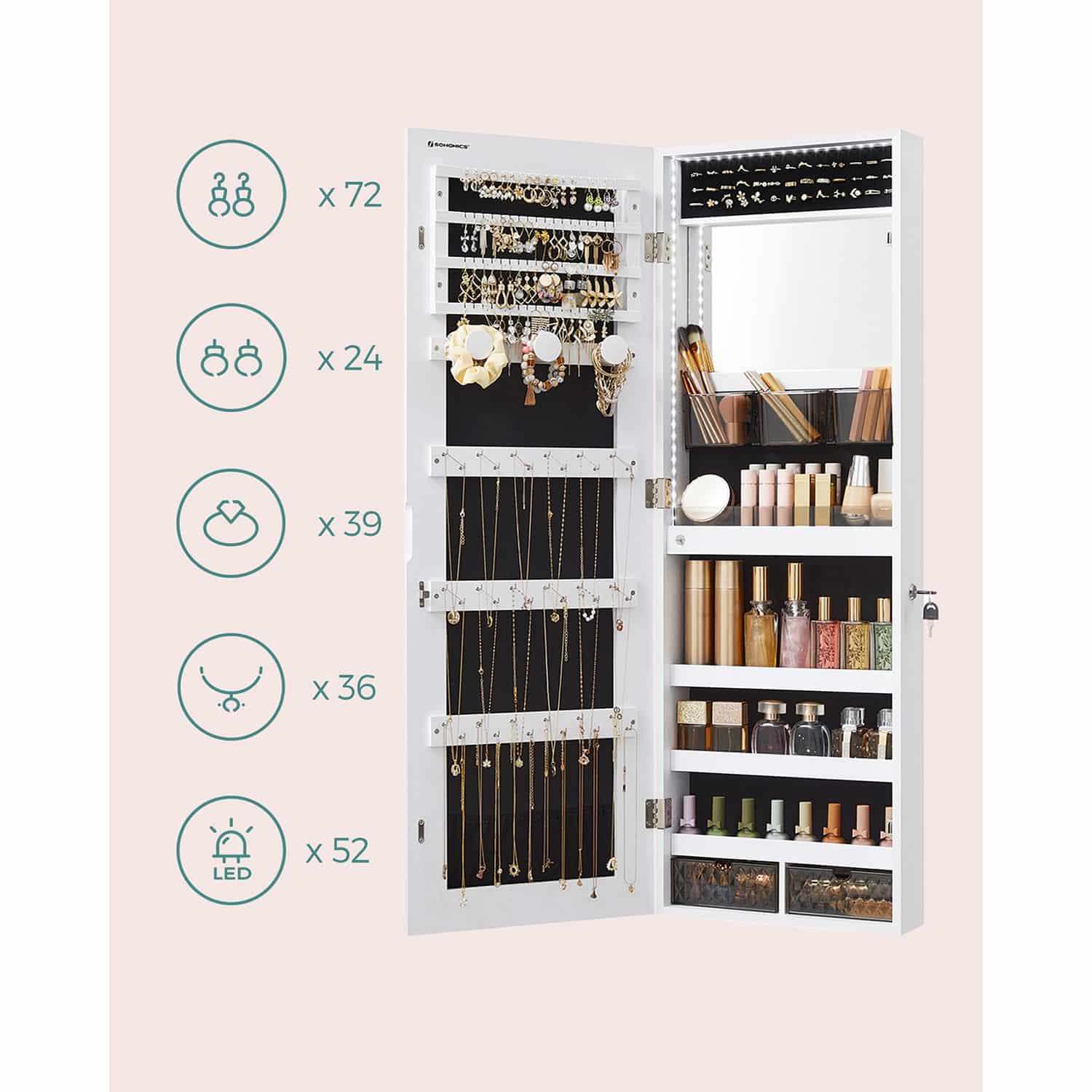 Wandschrank mit Ganzkörperspiegel Wandschrank mit Ganzkörperspiegel