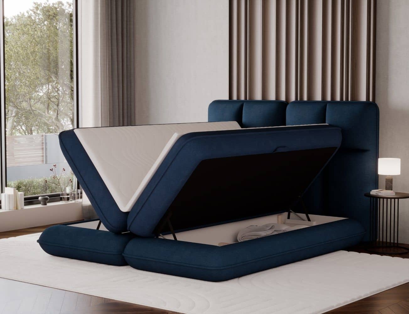 Boxspringbett Tonila von Eltap – Monolith Samthaptik | Bettkasten |Topper Boxspringbett Tonila von Eltap – Monolith Samthaptik | Bettkasten |Topper