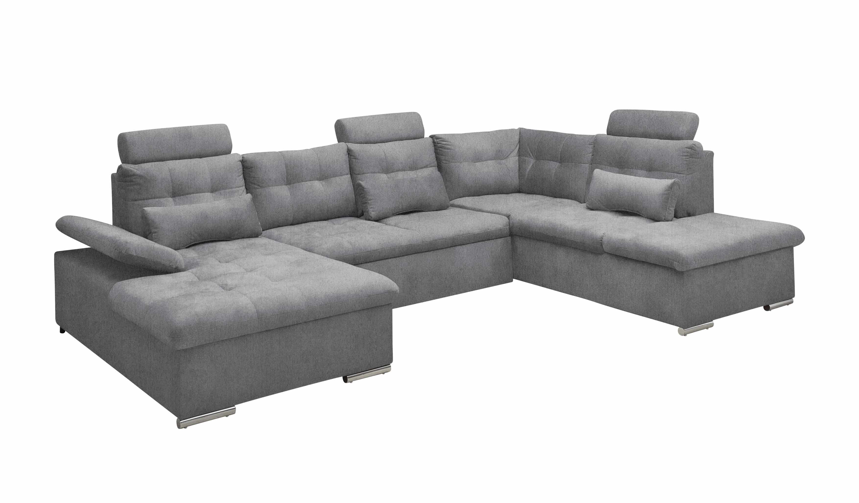 Sofa U-Form mit Schlaffunktion und Bettkasten - Anthrazit - Medan XXL Sofa U-Form mit Schlaffunktion und Bettkasten - Anthrazit - Medan XXL