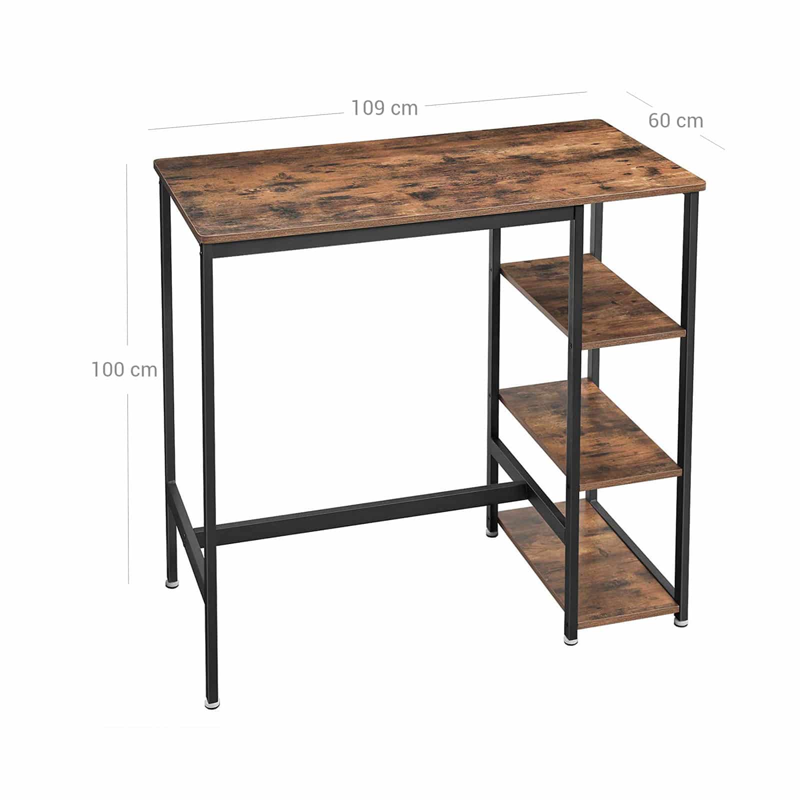 Industrial-Bar-Table-LBT11X-6RinMba1qPff6n Bartisch 3 Ablagen Industrielook