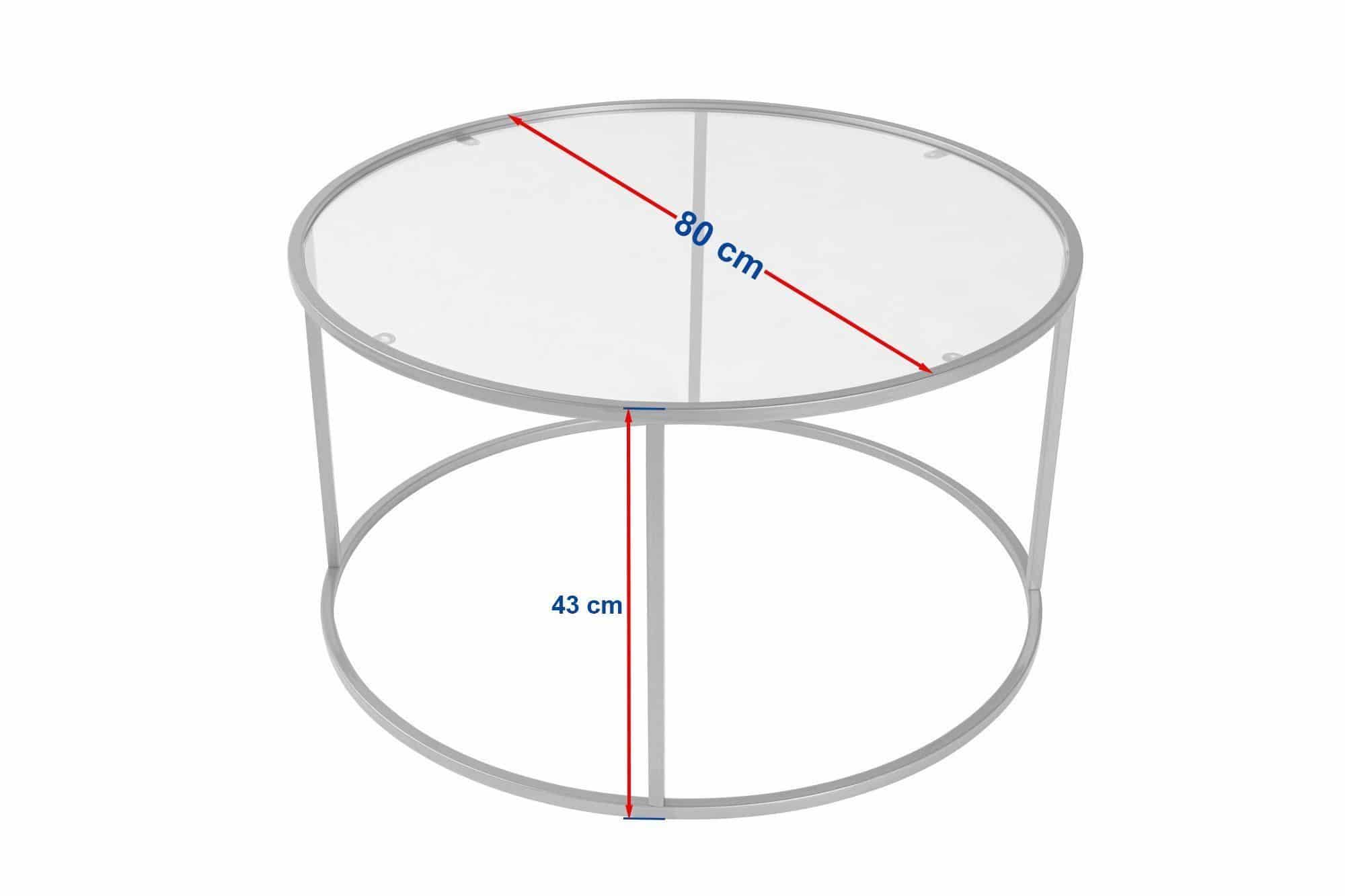 Aurum - 80 - Schwarz, grau - Couchtisch Aurum - 80 - Schwarz, grau - Couchtisch