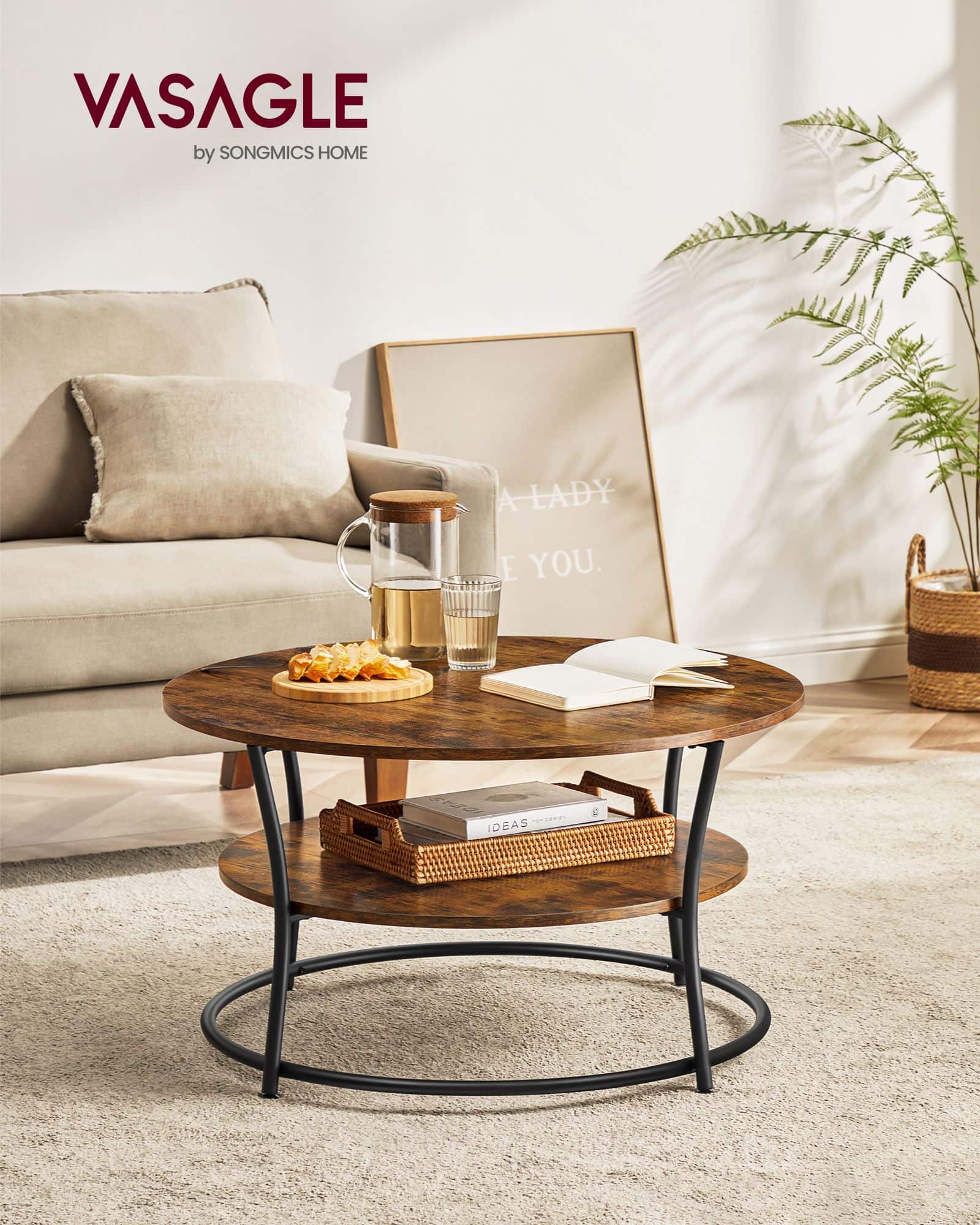 Couchtisch mit 2 Ablagen Couchtisch mit 2 Ablagen