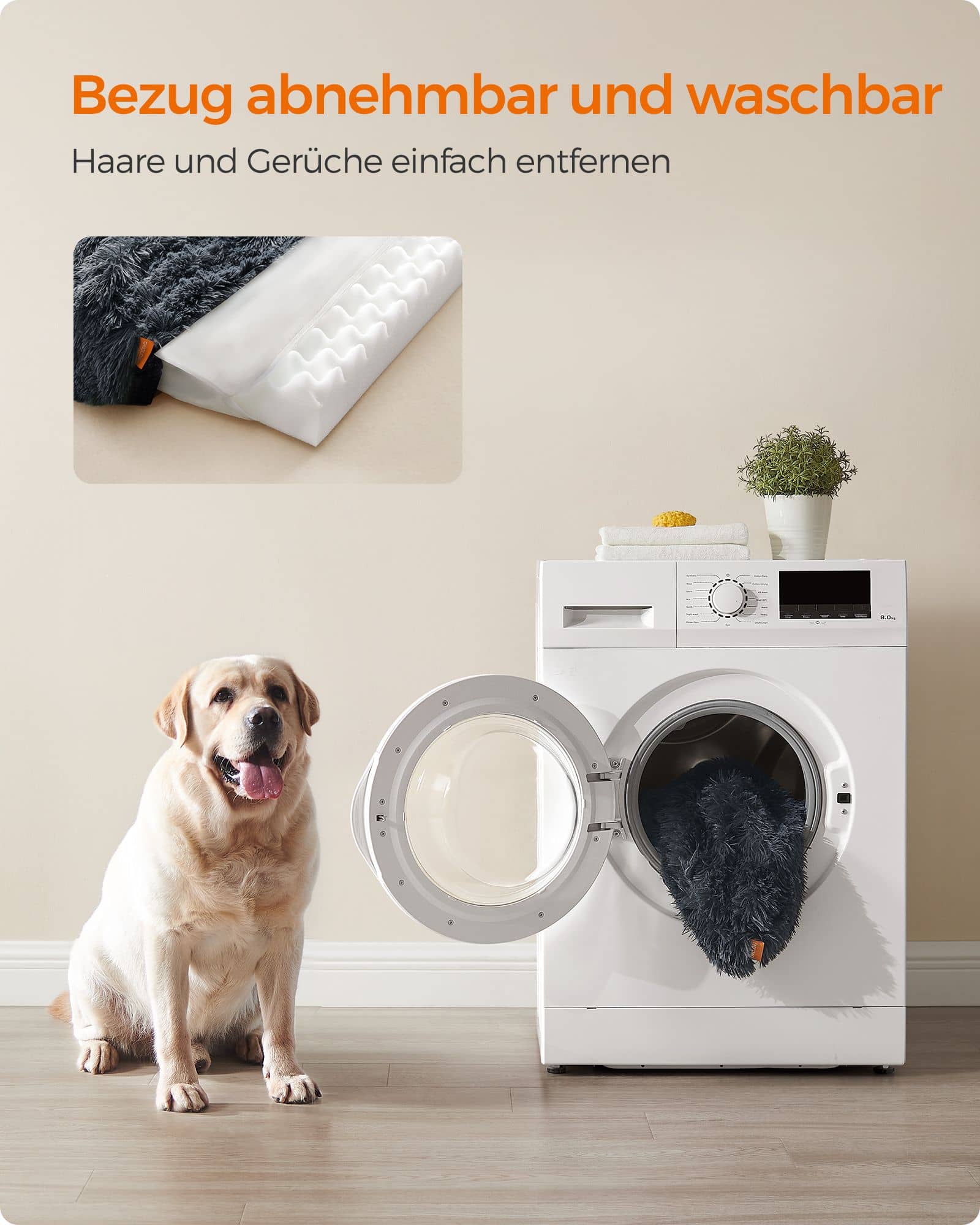 Hundebett XXL Bezug abnehmbar und waschbar Hundebett XXL Bezug abnehmbar und waschbar