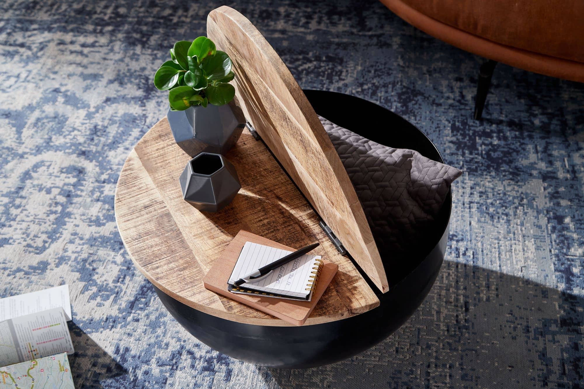 57884-WOHNLING-Couchtisch-60x60x36-cm-Mango-Holz-WL6-323-WL6-323_4 Couchtisch Mango Massivholz Metall 60x34x60 cm Industrial Style Rund