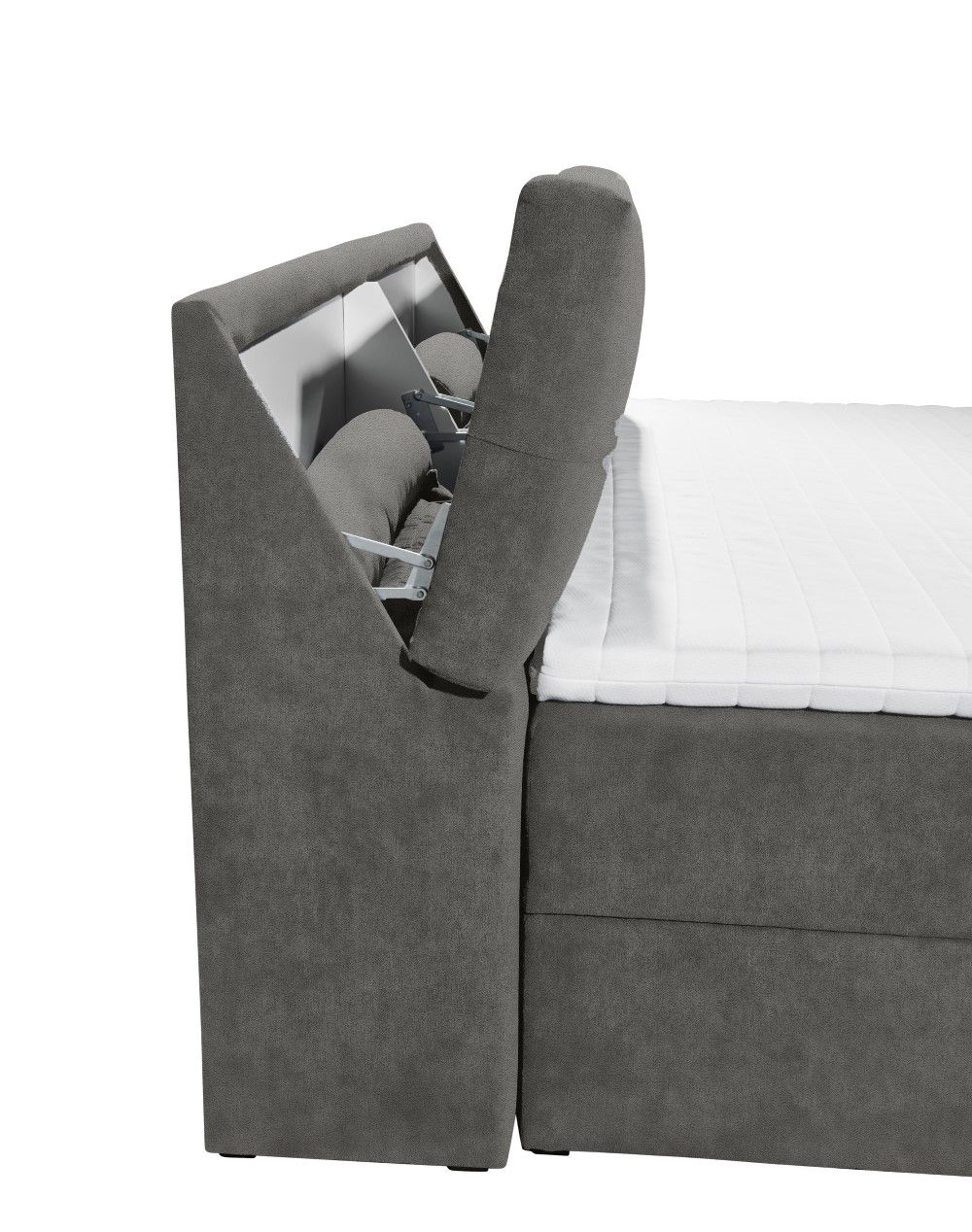 Boxspringbett Redmond Mikrofaser Azar mit Stauraum