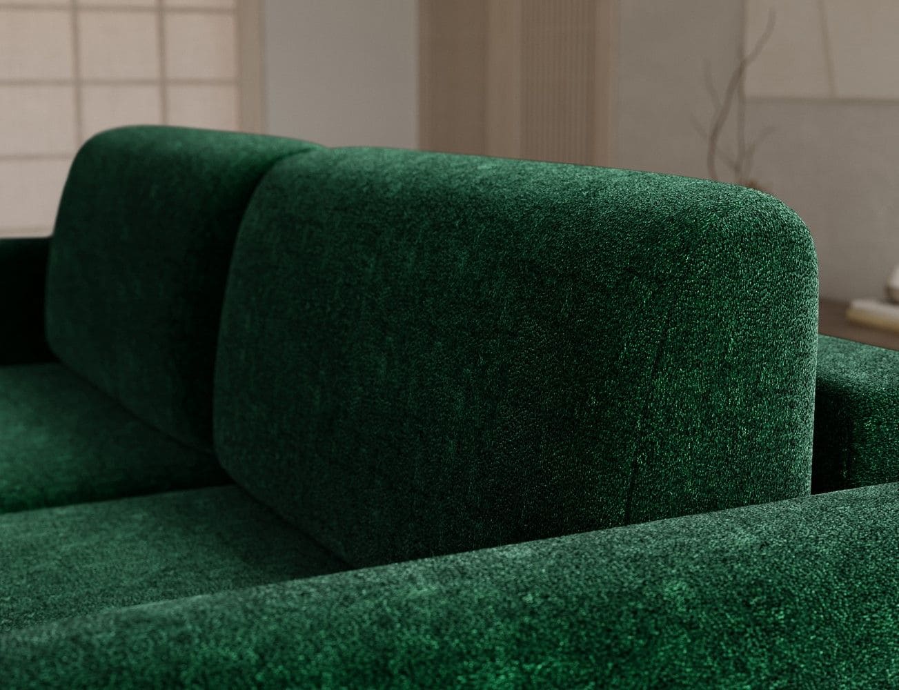 Ecksofa Acossta von Eltap Amore Mikrofaser mit Schlaffunktion Bettkasten