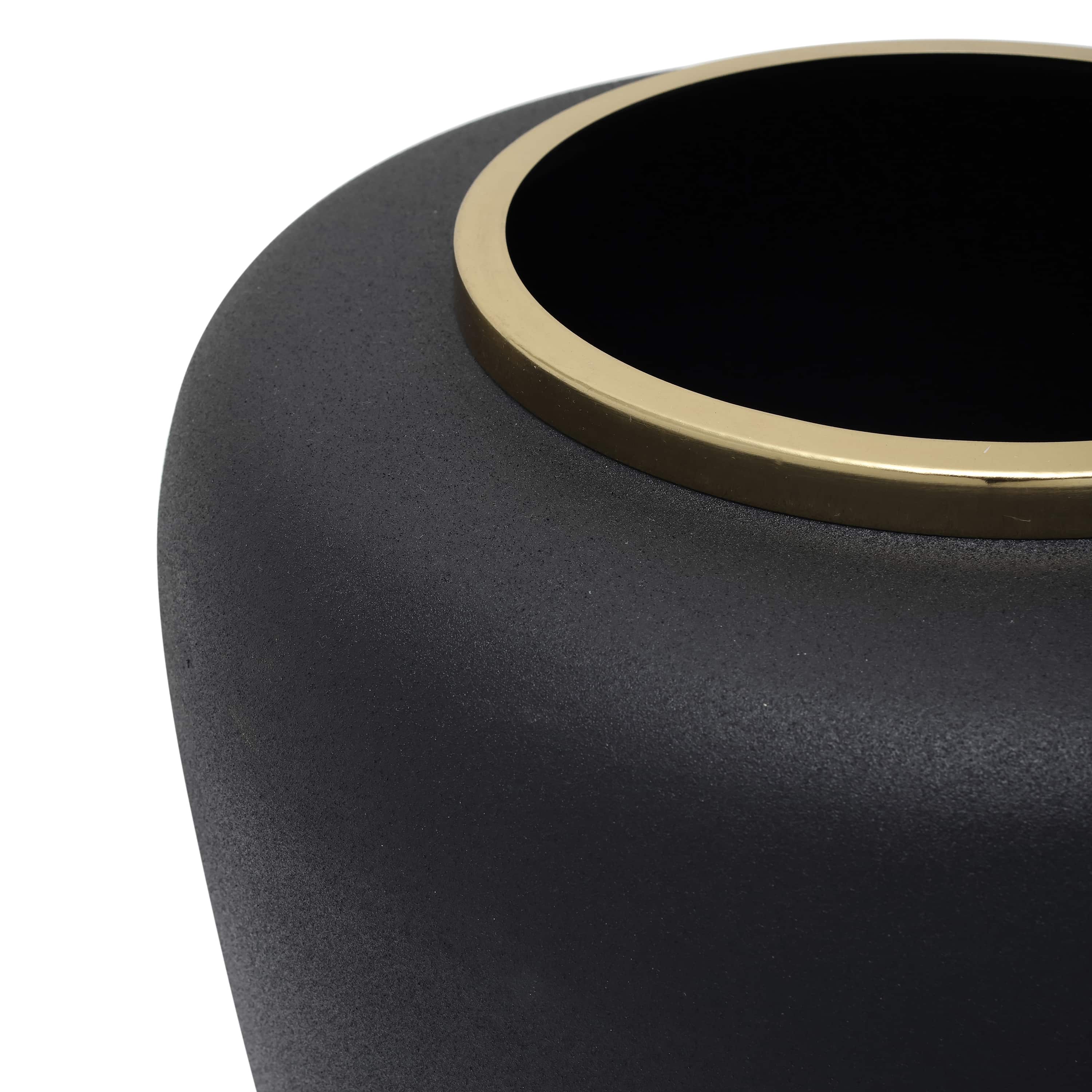 Vase Art Deco 2025 Schwarz / Silber