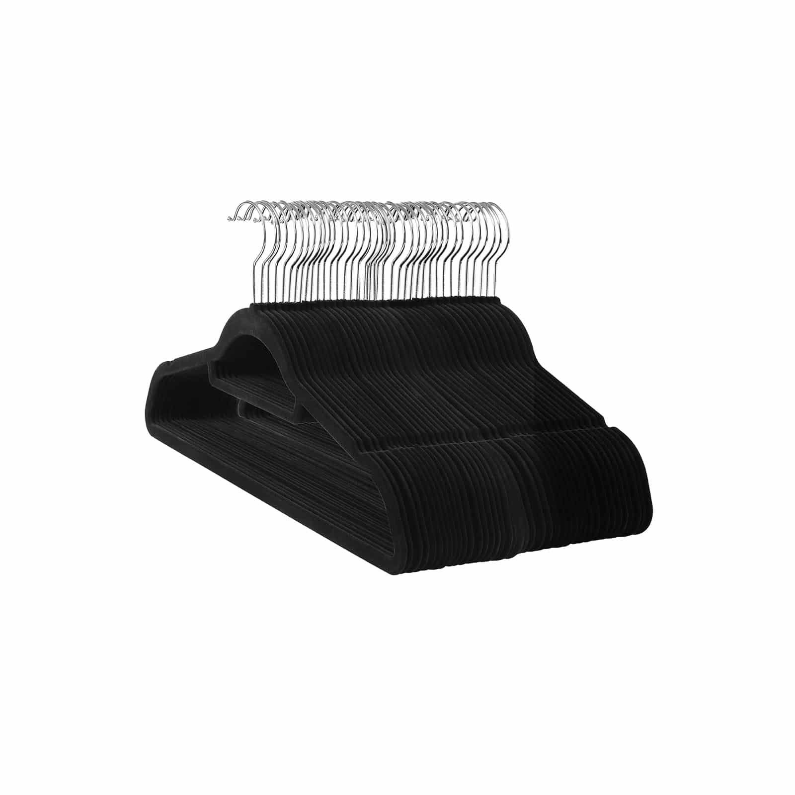 Kleiderbügel Samt 20 Stück Schwarz-B34CRF20B Kleiderbügel Samt 20 Stück Schwarz-B34CRF20B
