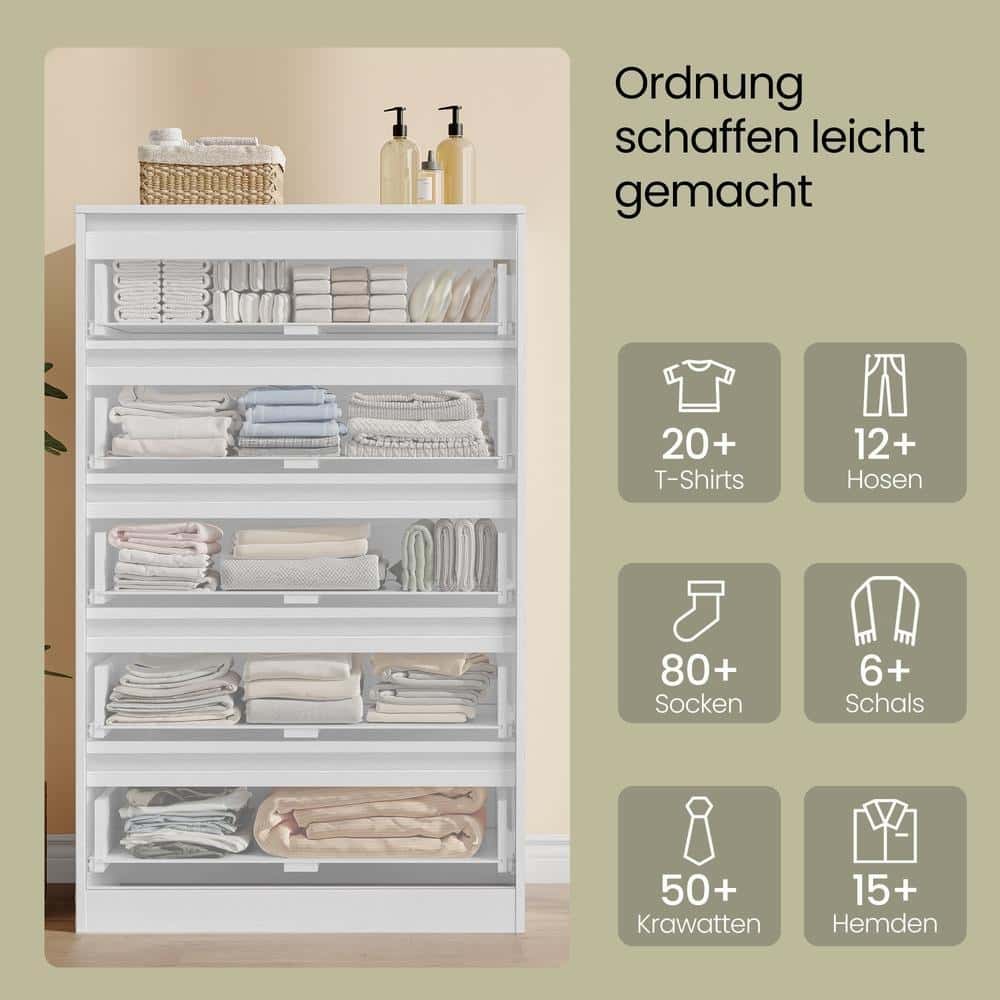 Kommode, Aufbewahrungsschrank, mit 5 Schubladen Kommode, Aufbewahrungsschrank, mit 5 Schubladen