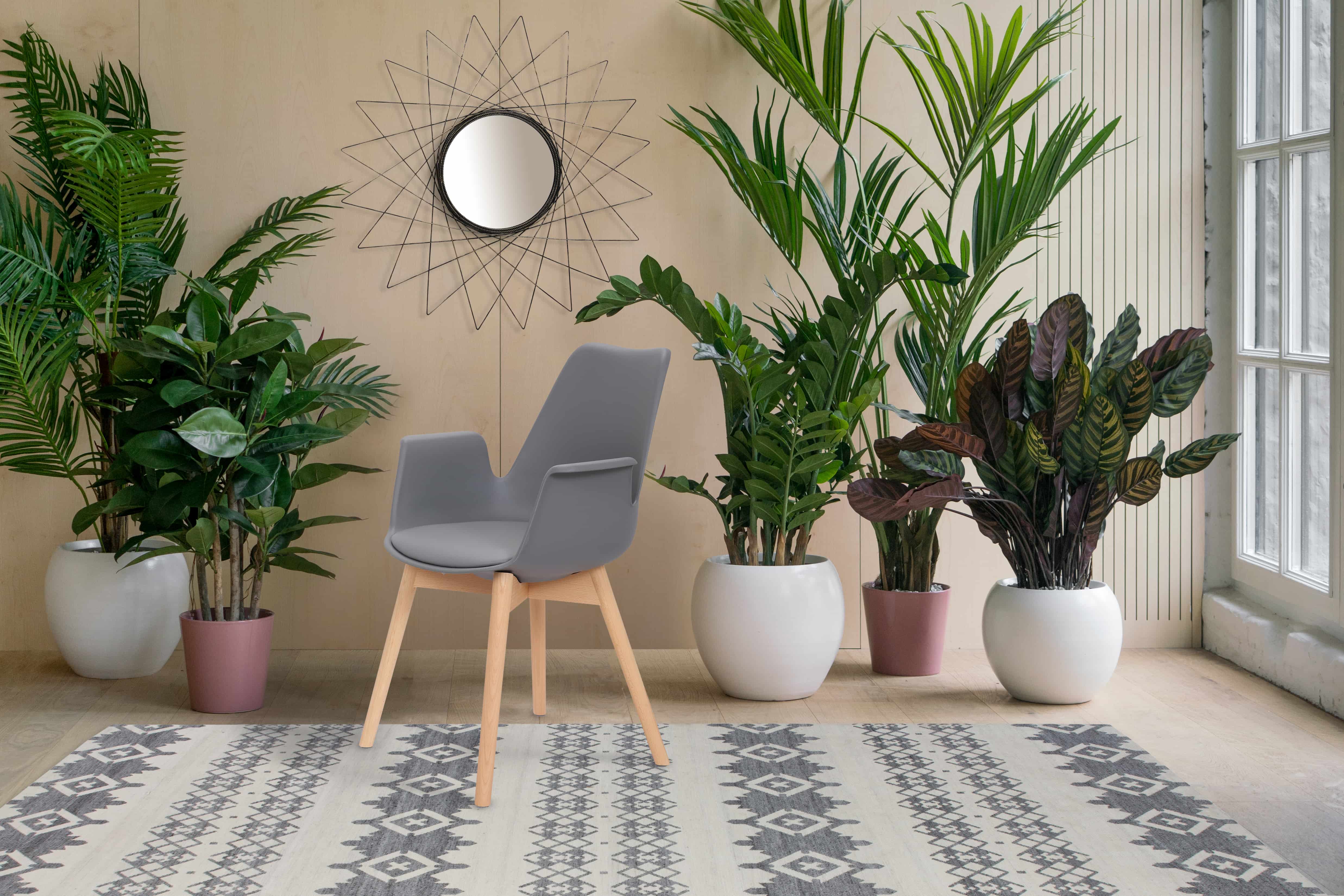 Stuhl Chaplin 110 2er-Set Grau