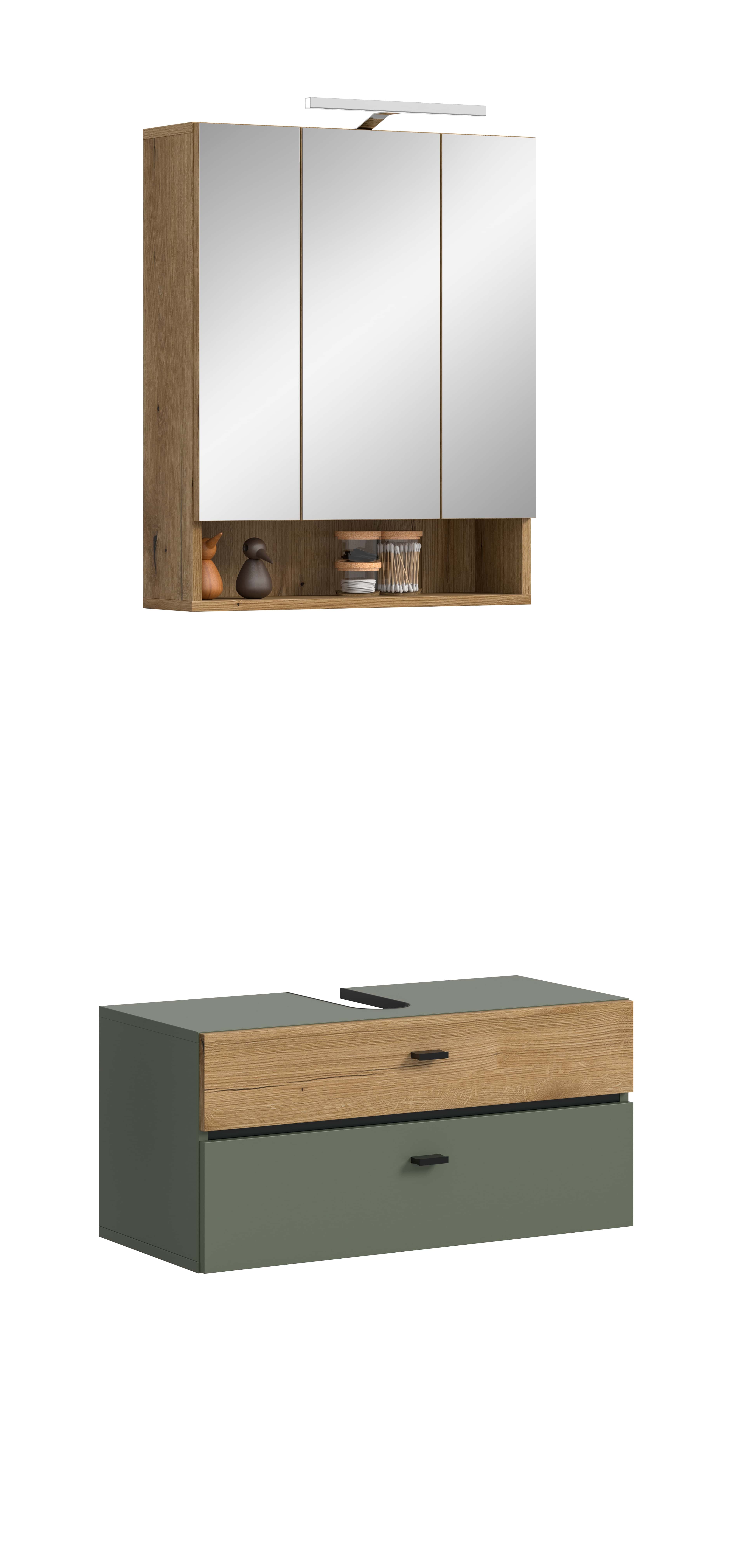 Aqua Badkombination inkl. Beleuchtung