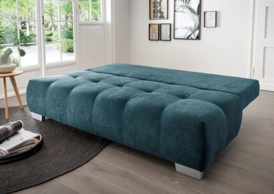 Benformato-2er-Einzelsofa-mit-Schlaffunktion-Bettkasten-Mango-Ocean-Mikrofaser-1sVrdXg2bSmaZC Tauchen Sie ein: Verzino Sofa in Ocean – Kompakte Eleganz für Ihr Zuhause