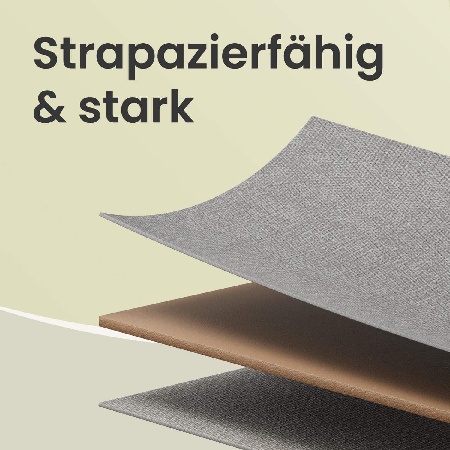 Kommode, Aufbewahrungsschrank mit 5 Stoff-Schubladen, Metallrahmen