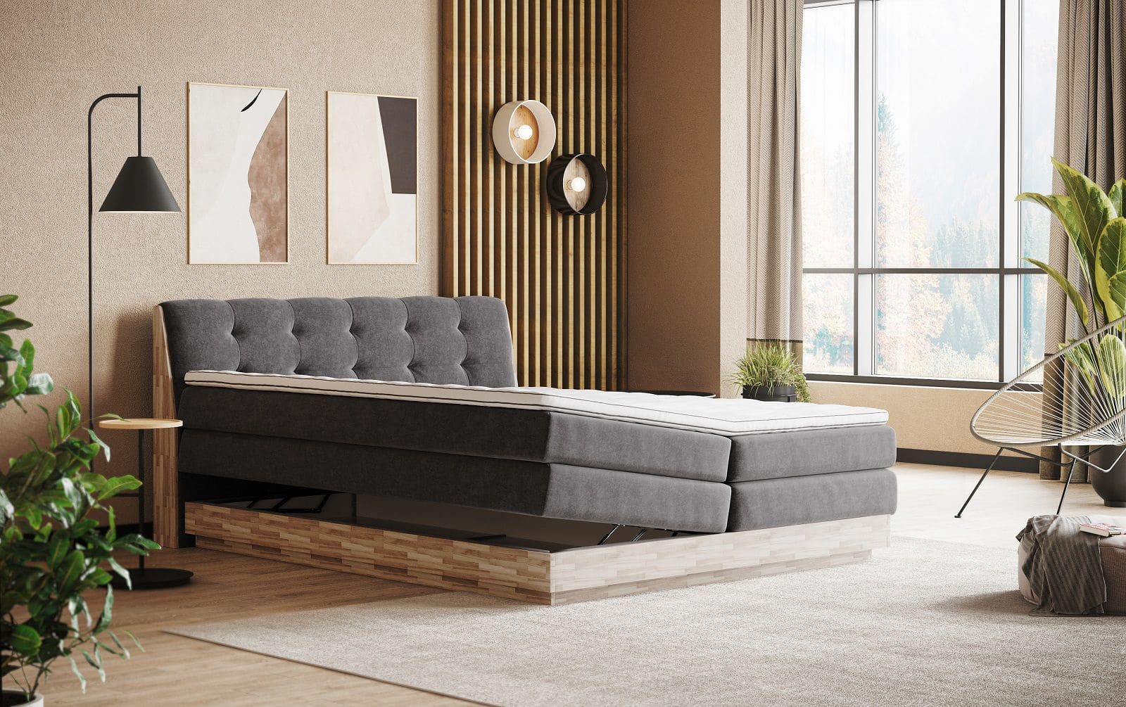 Boxspringbett Melissa All-Senses – Cotta Luxusausführung 