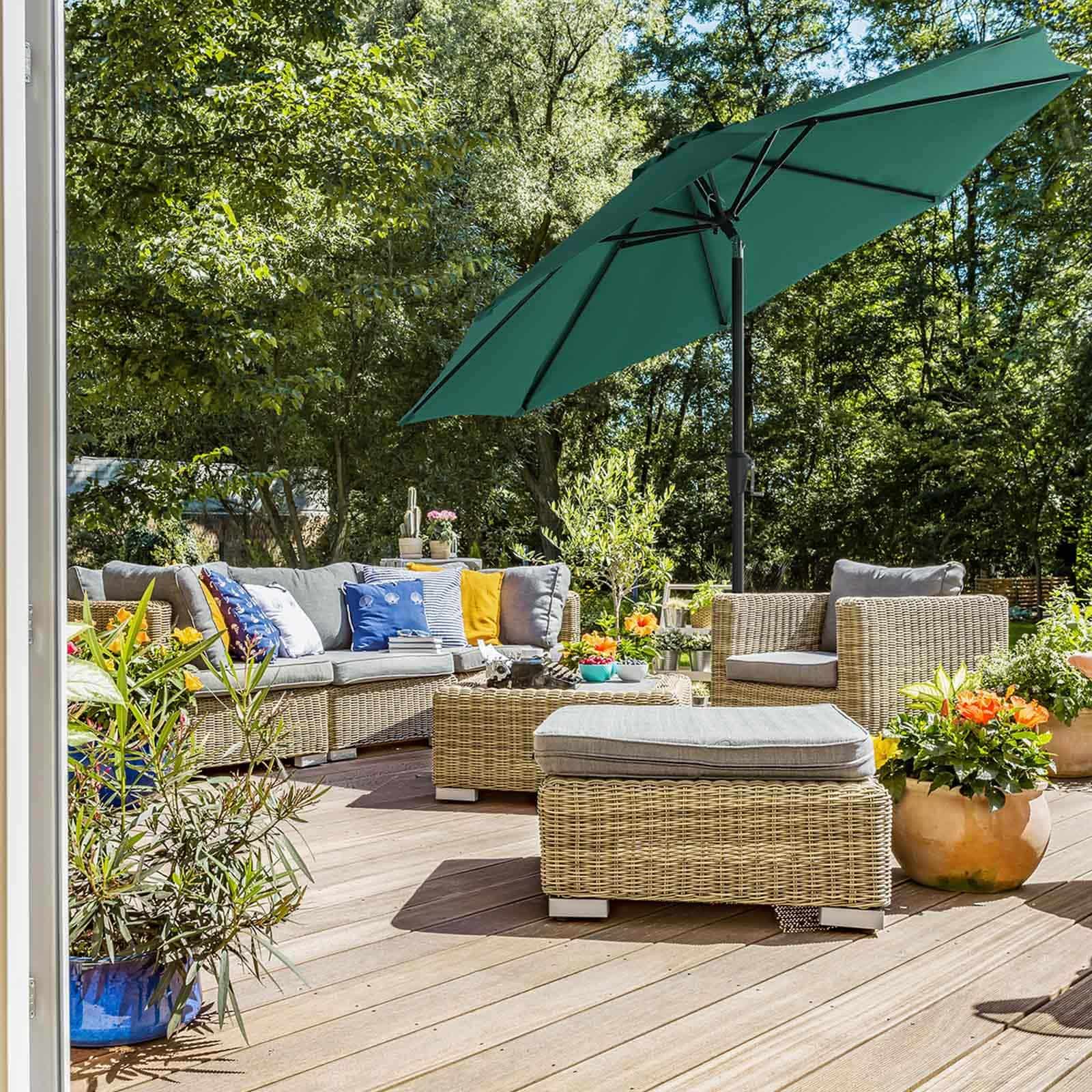 Sonnenschirm Ø 300 cm dunkelgrün