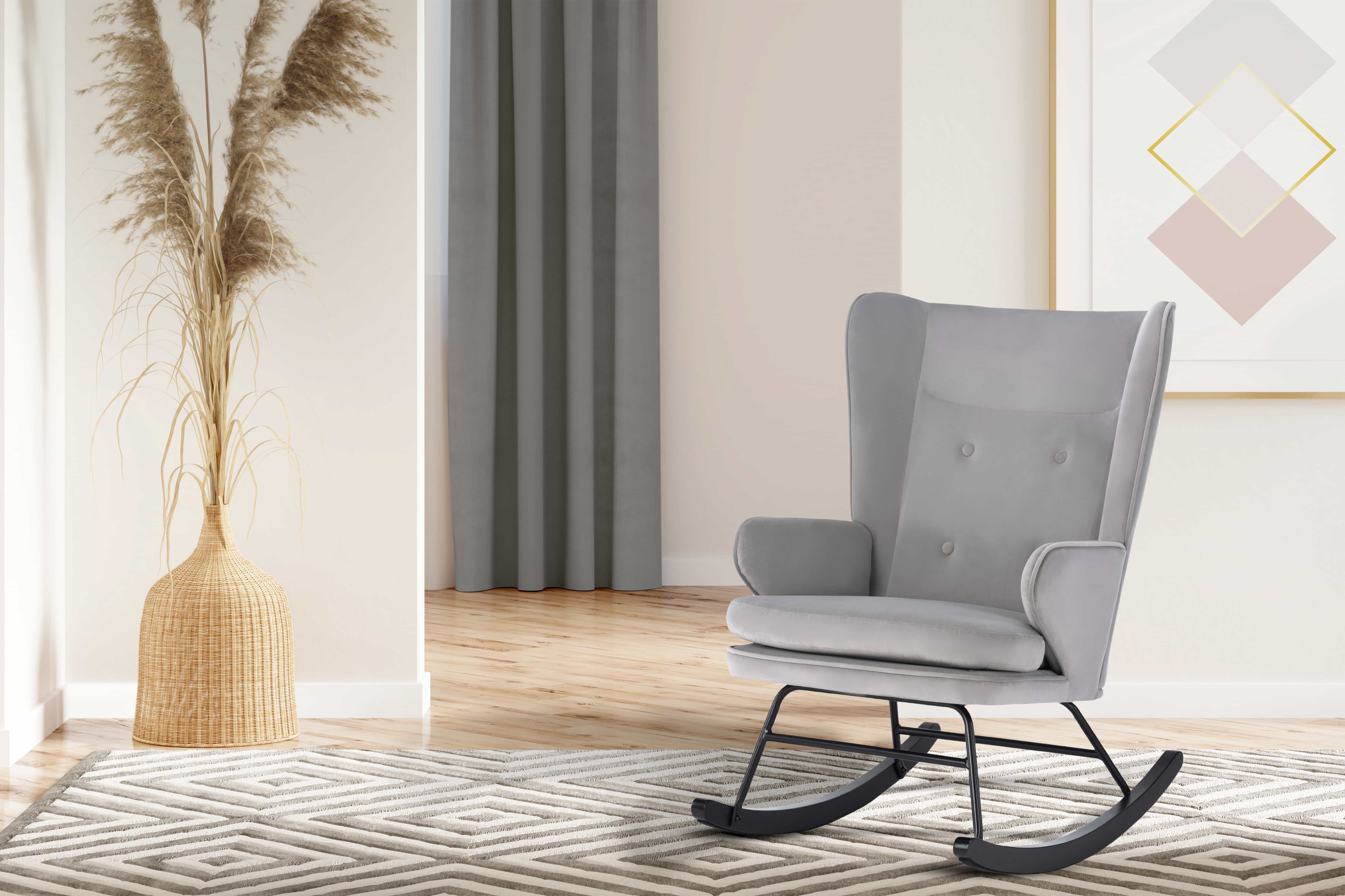 Schaukelstuhl Melorie 125 in verschiedenen Farben erhältlich – Perfekt zum Relaxen