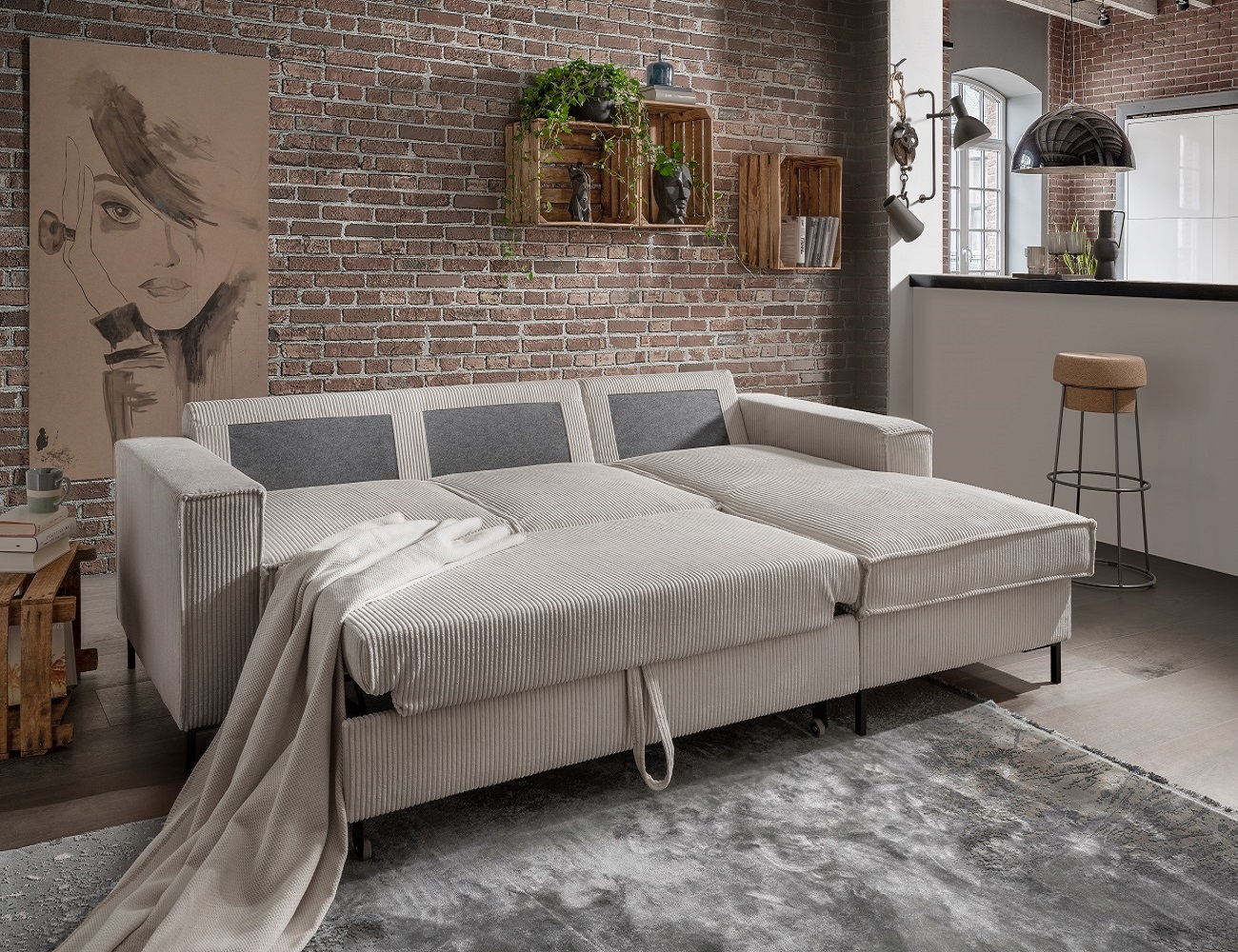 Ecksofa Rom – Die Wohlfühloase mit Schlaffunktion Ecksofa Rom – Die Wohlfühloase mit Schlaffunktion