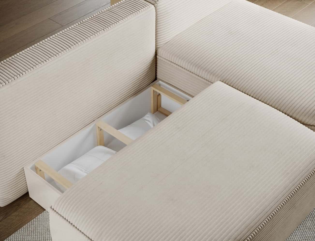 Ecksofa Livosa Cord Jarell mit Schlaffunktion | Eltap | Jarell Ecksofa Livosa Cord Jarell mit Schlaffunktion | Eltap | Jarell