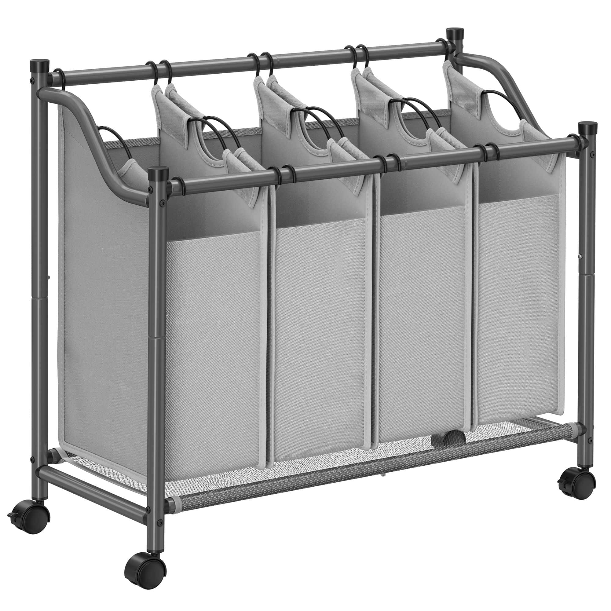 Wäschesammler 4 x 35 L Grau-B34LSF005GS Wäschesammler 4 x 35 L Grau-B34LSF005GS